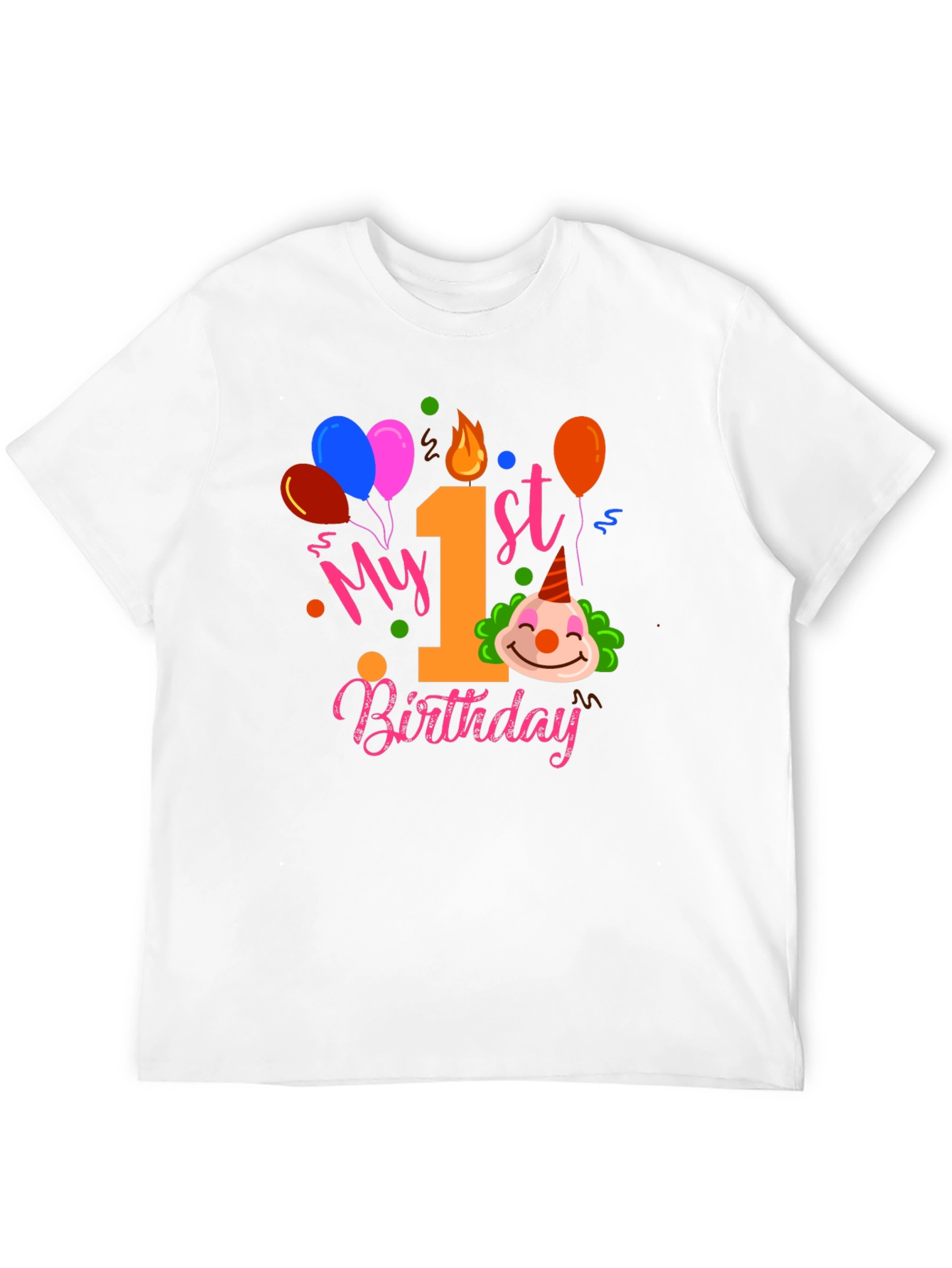 My 1st Birthday Clown T-Shirt