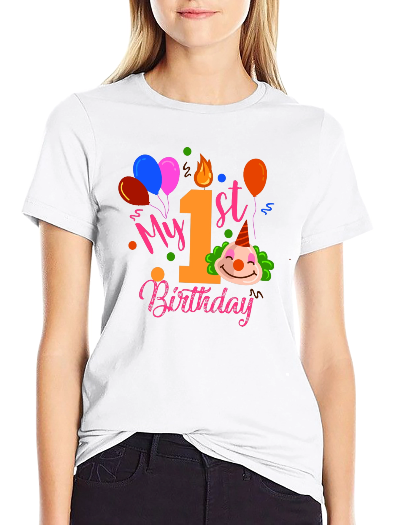My 1st Birthday Clown T-Shirt