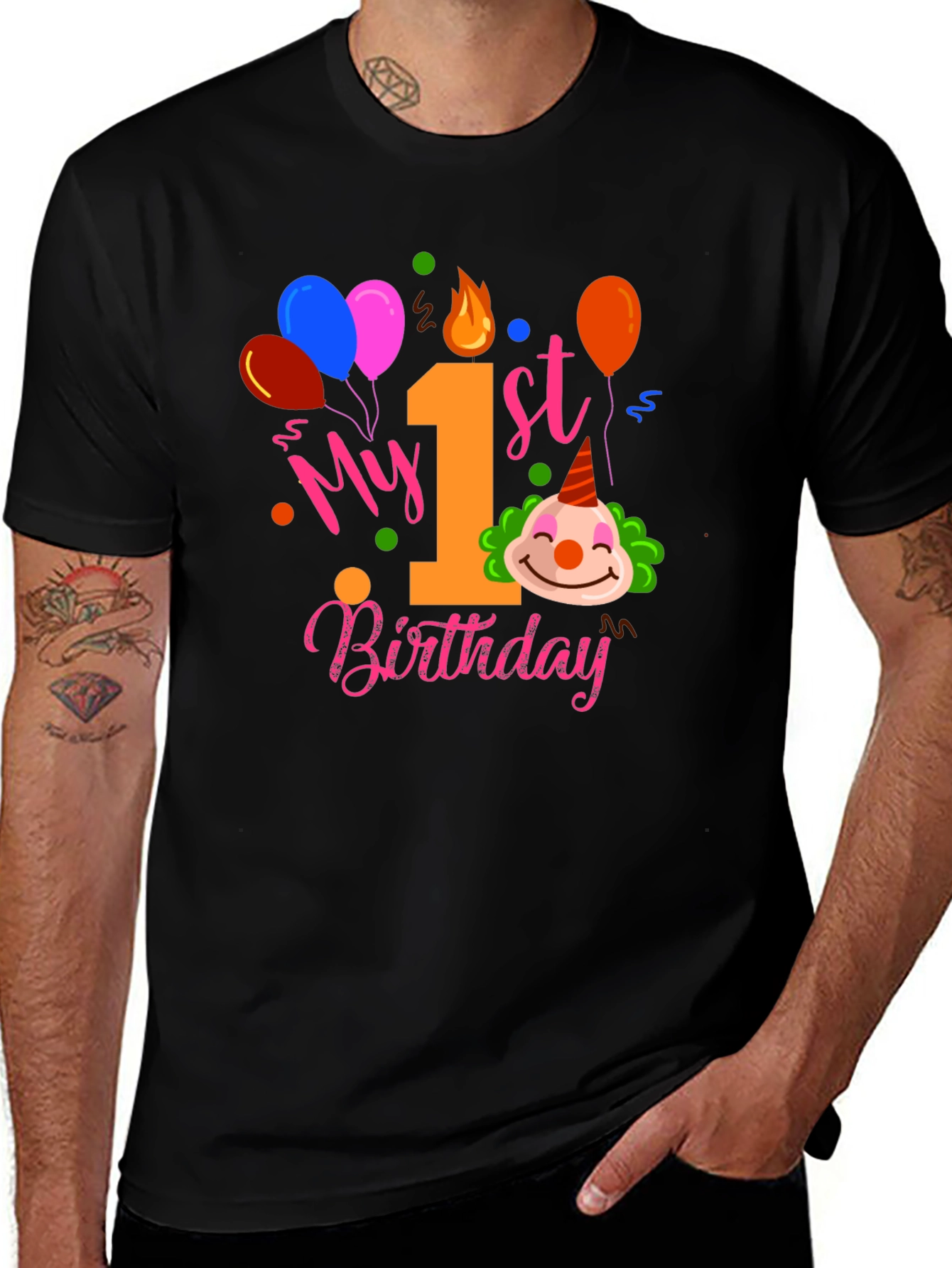 My 1st Birthday Clown T-Shirt