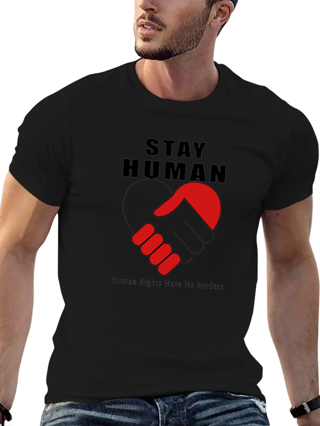 Stay Human Graphic Tee - Human Rights Shirt