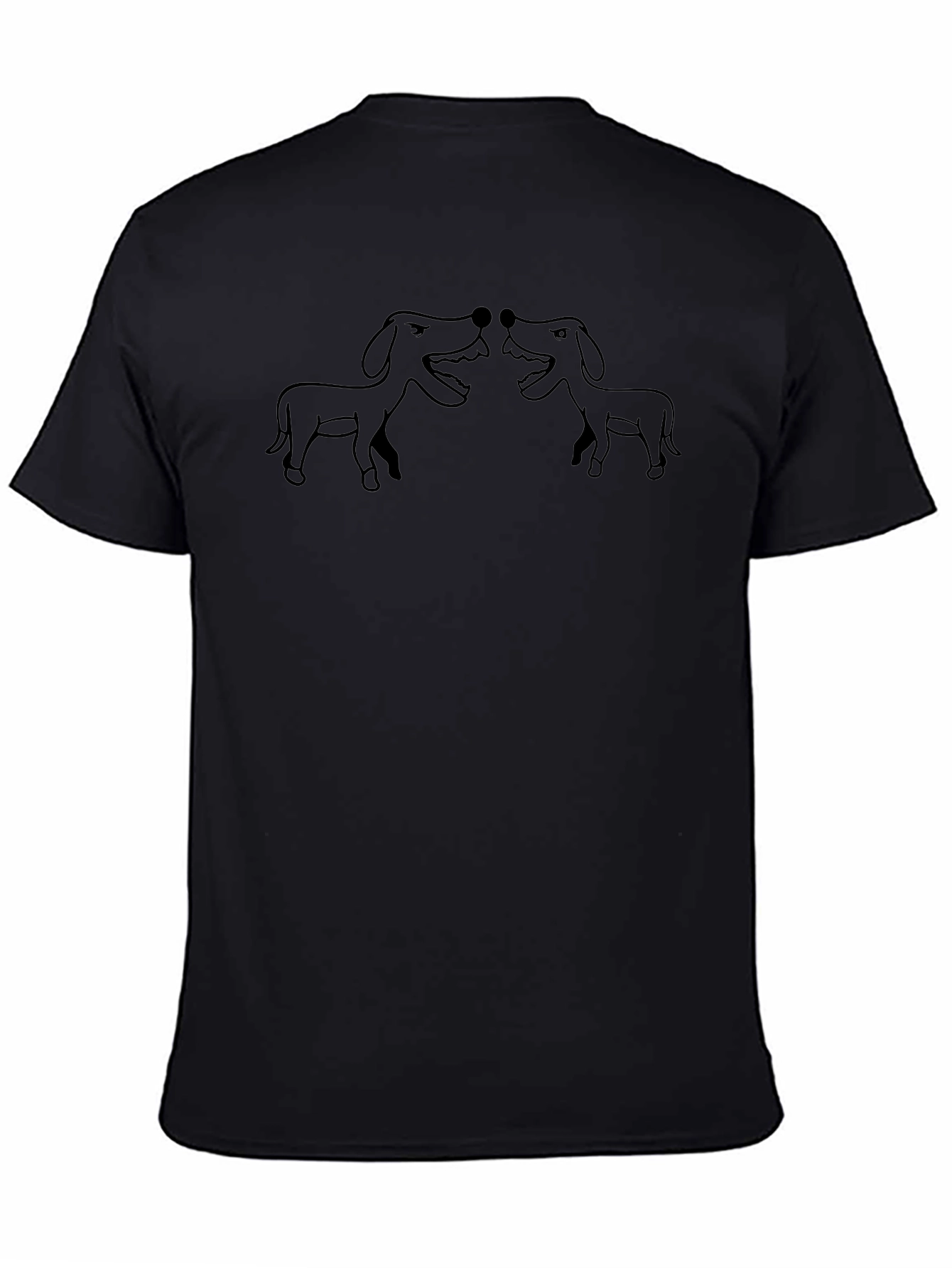 Dog Graphic Black T-Shirt