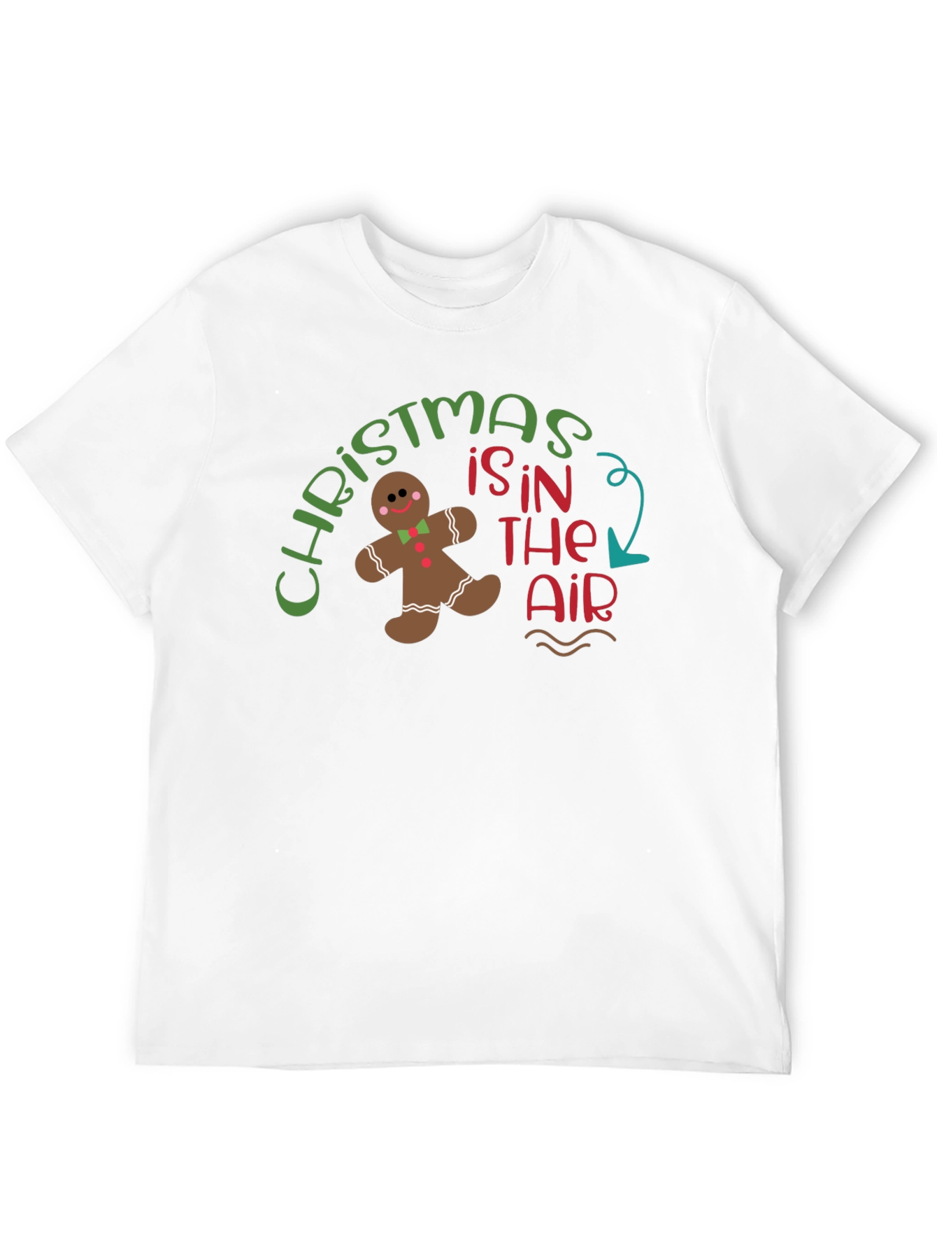 Christmas in The Air T-Shirt Gingerbread Man