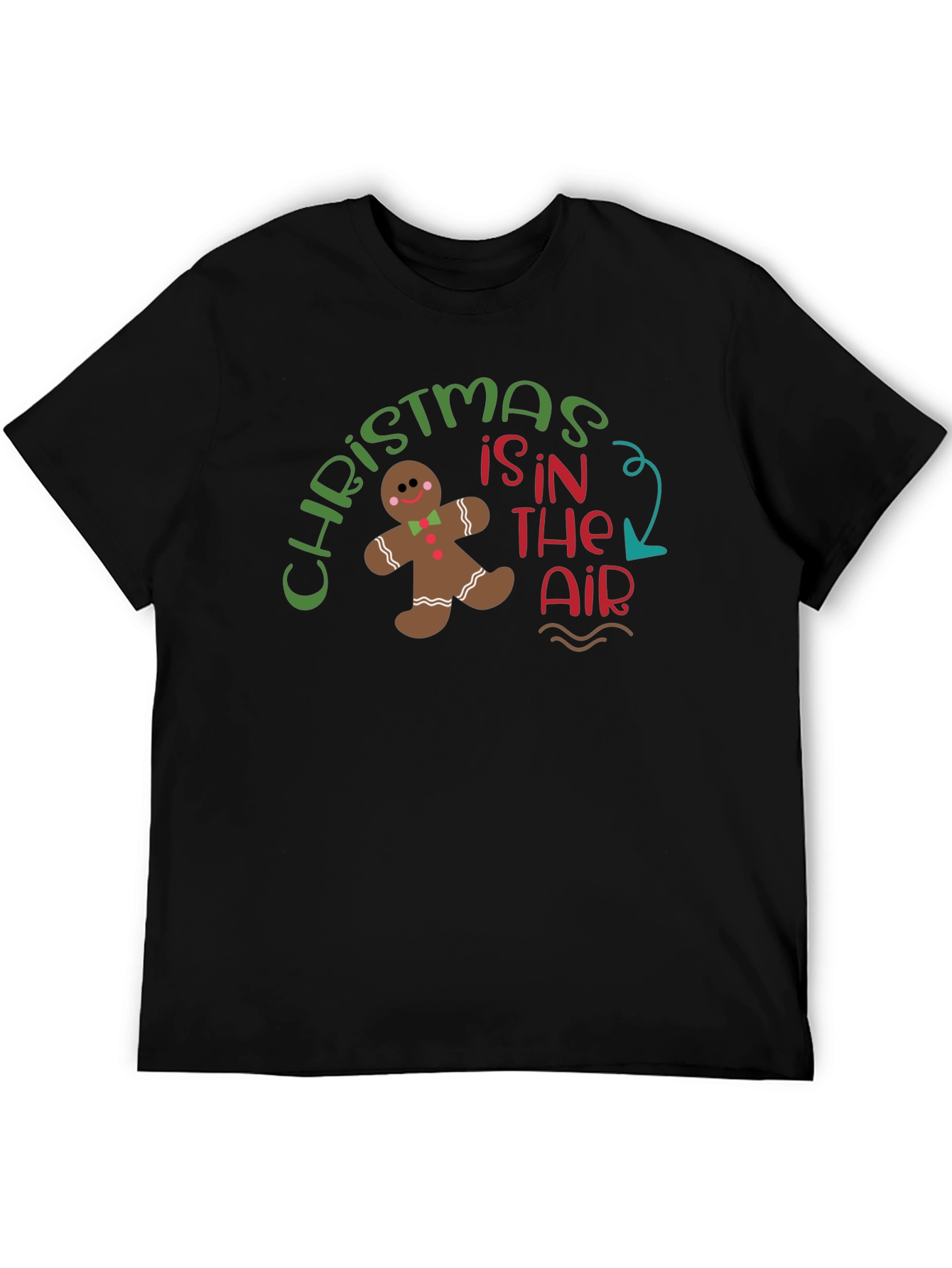 Christmas in The Air T-Shirt Gingerbread Man