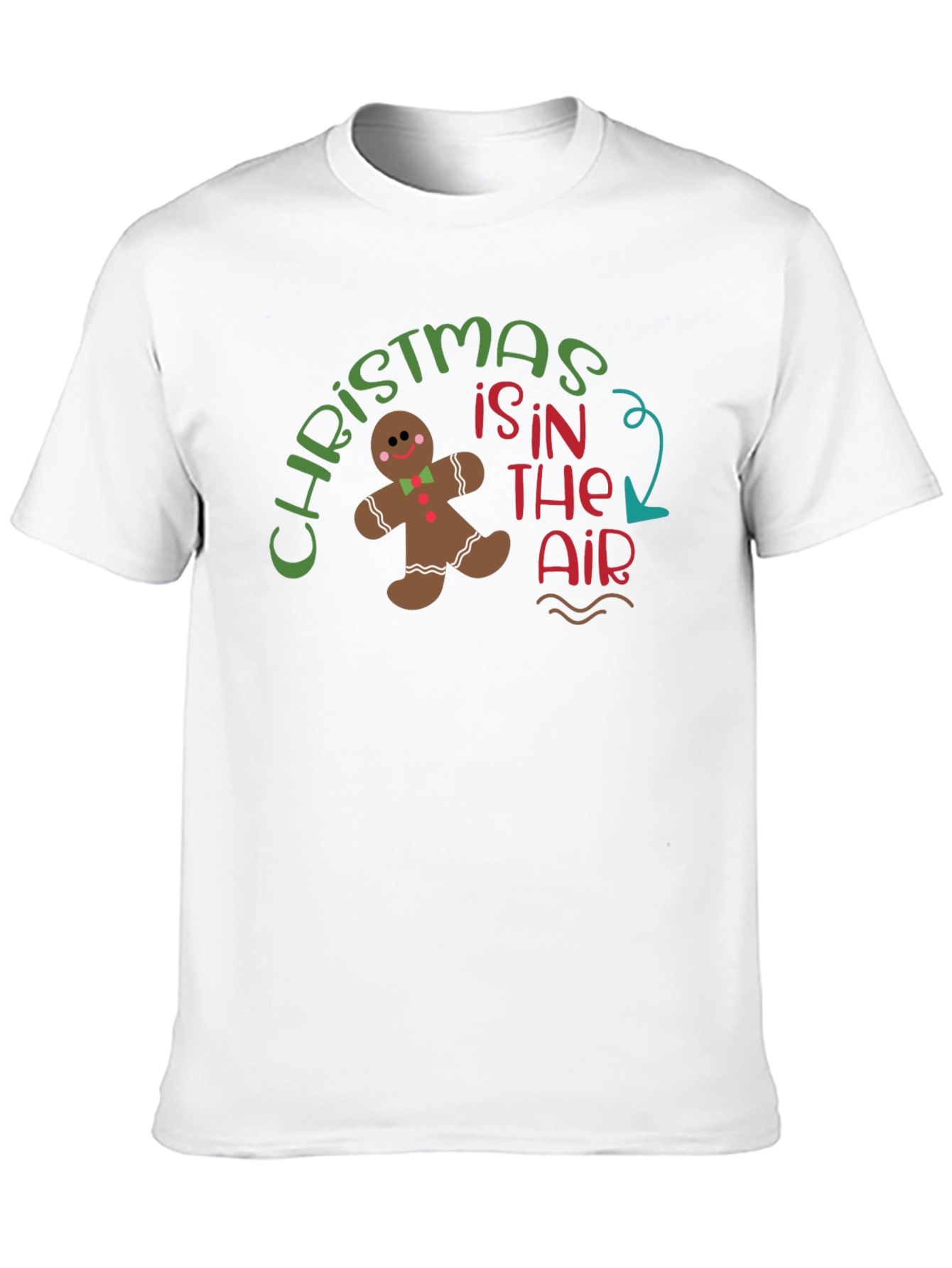 Christmas in The Air T-Shirt Gingerbread Man