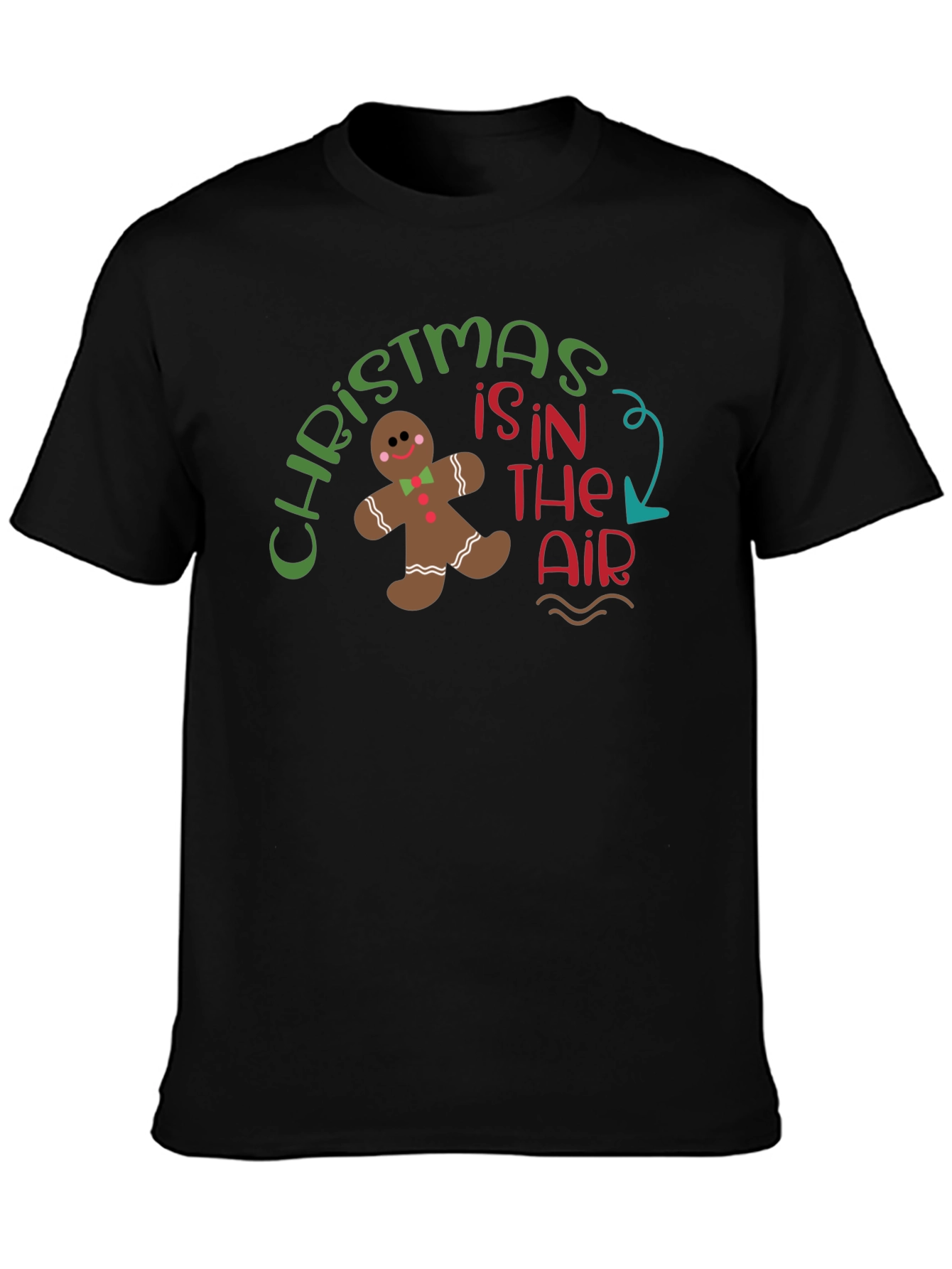 Christmas in The Air T-Shirt Gingerbread Man