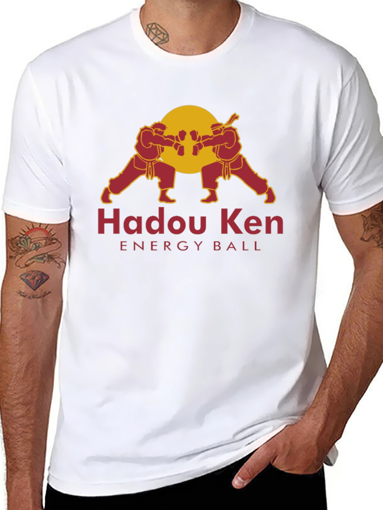 Hadou Ken Energy Ball Black T-Shirt