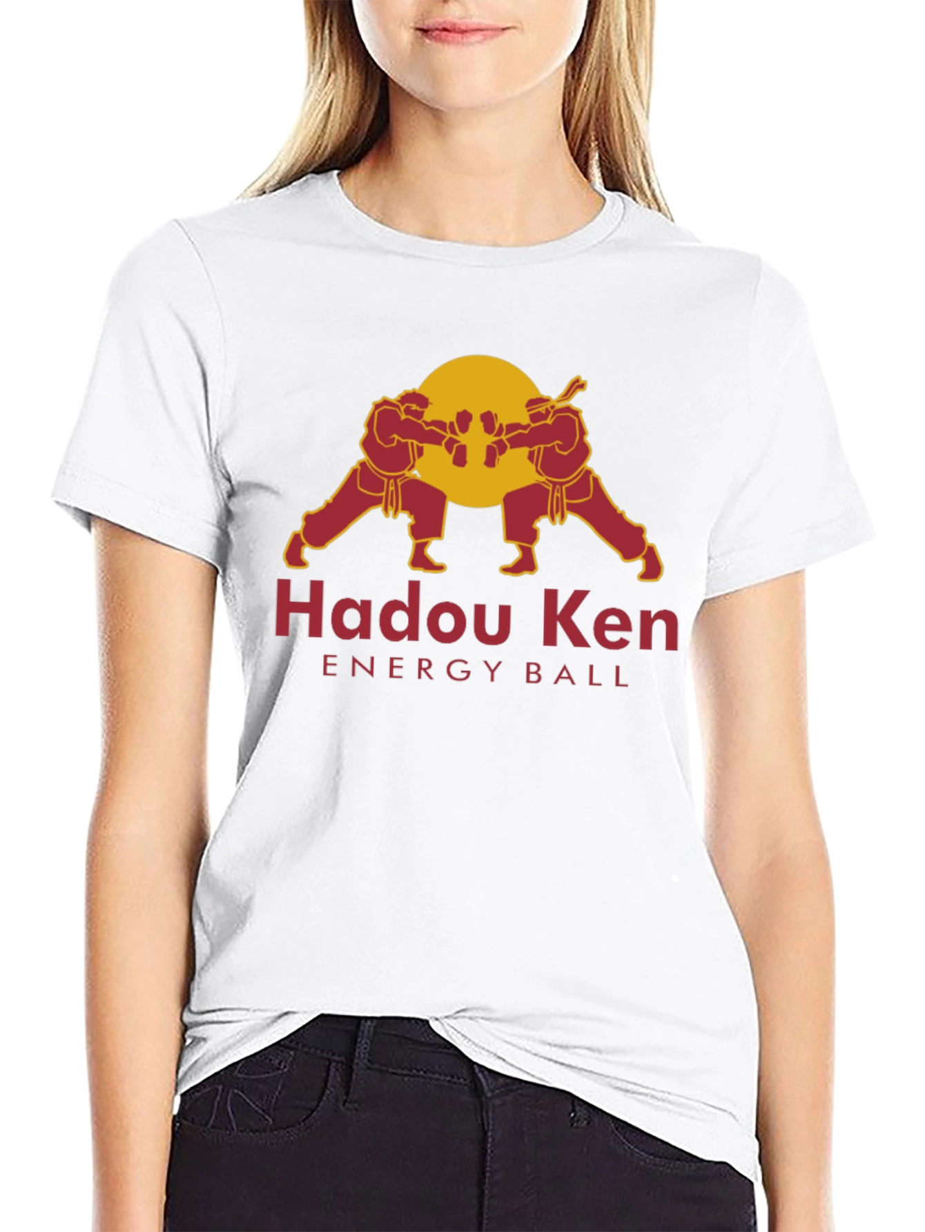 Hadou Ken Energy Ball Black T-Shirt