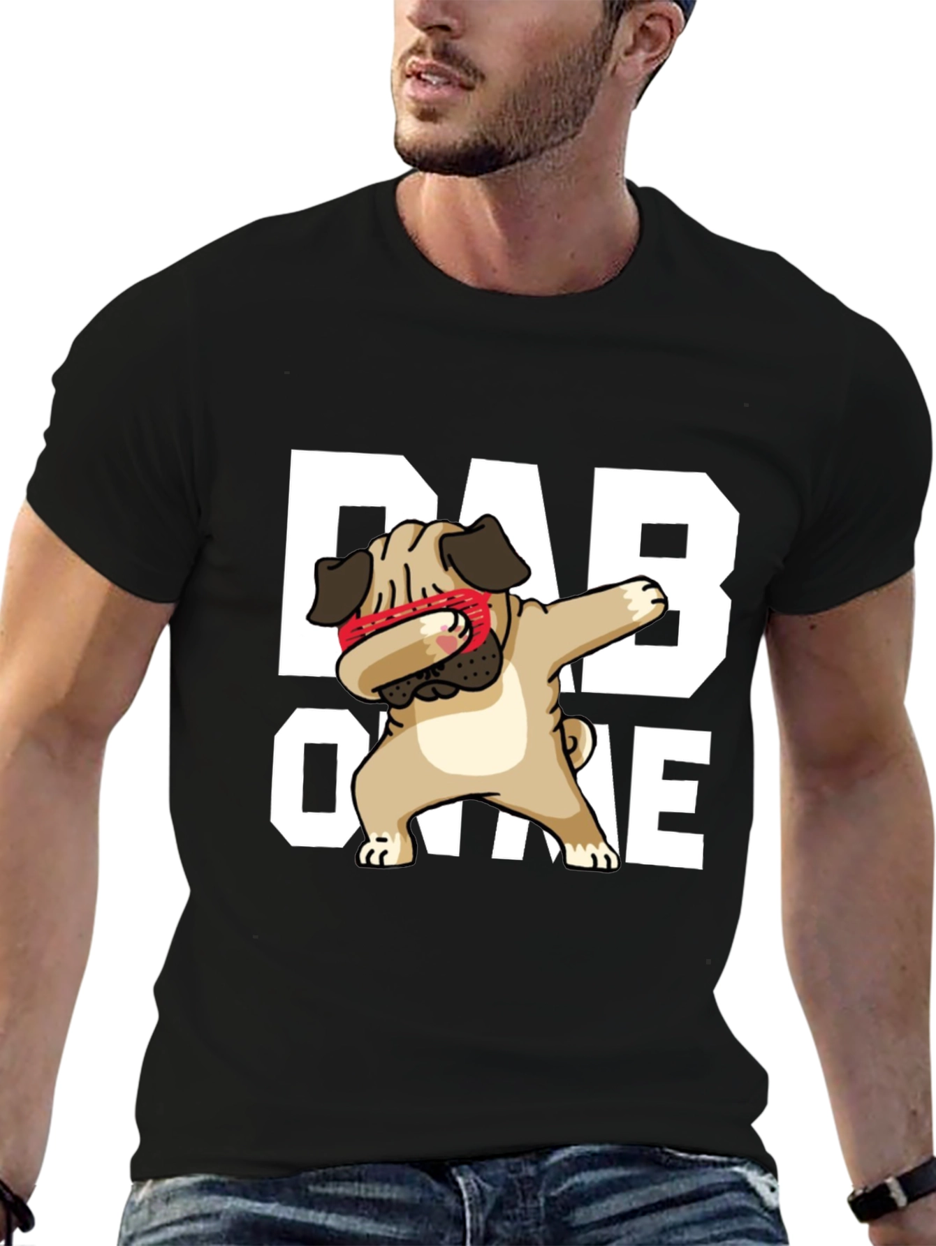 Dabbing Pug Dad Life T-Shirt