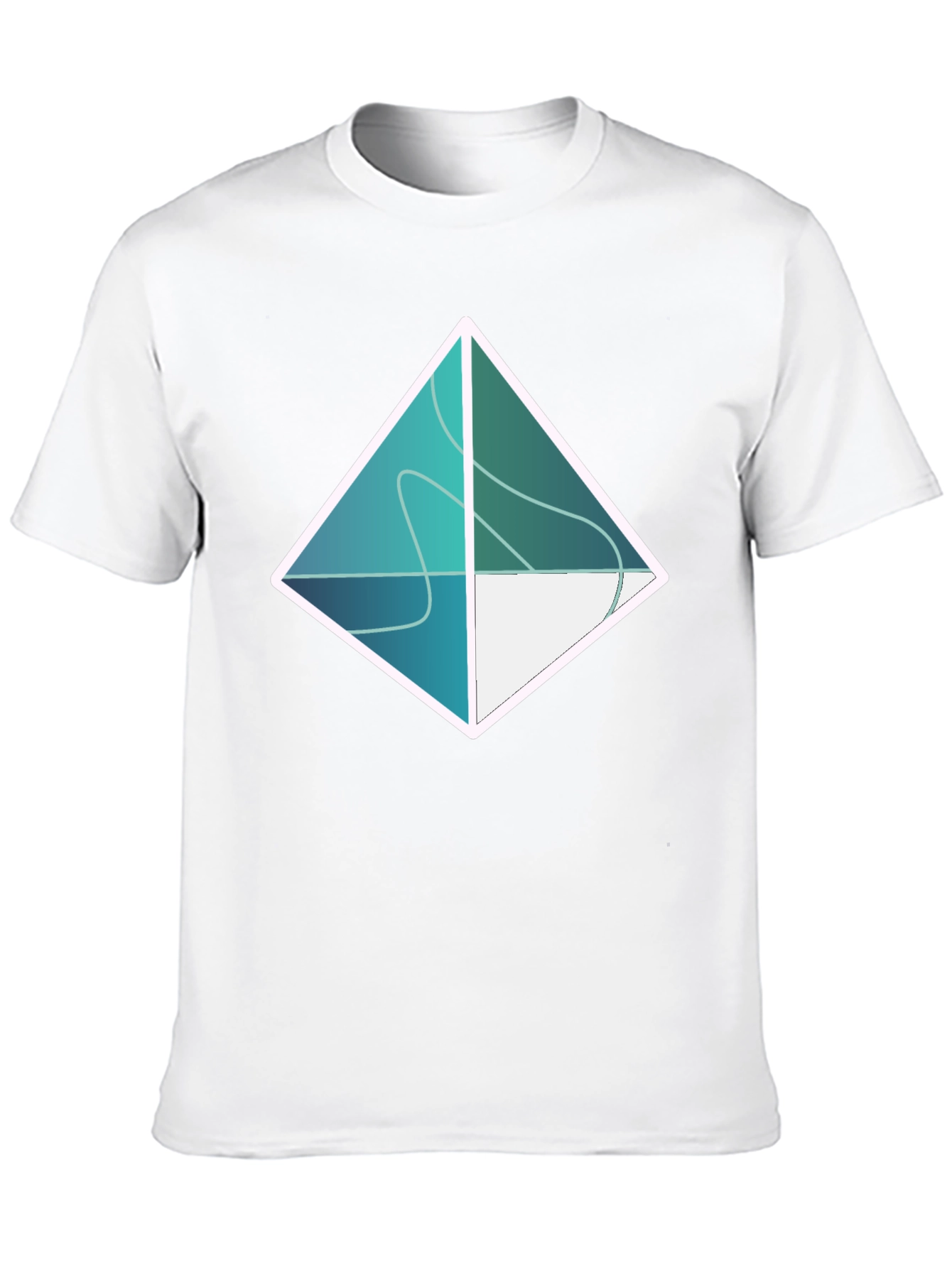 Geometric Diamond Tee - Modern Minimalist Design