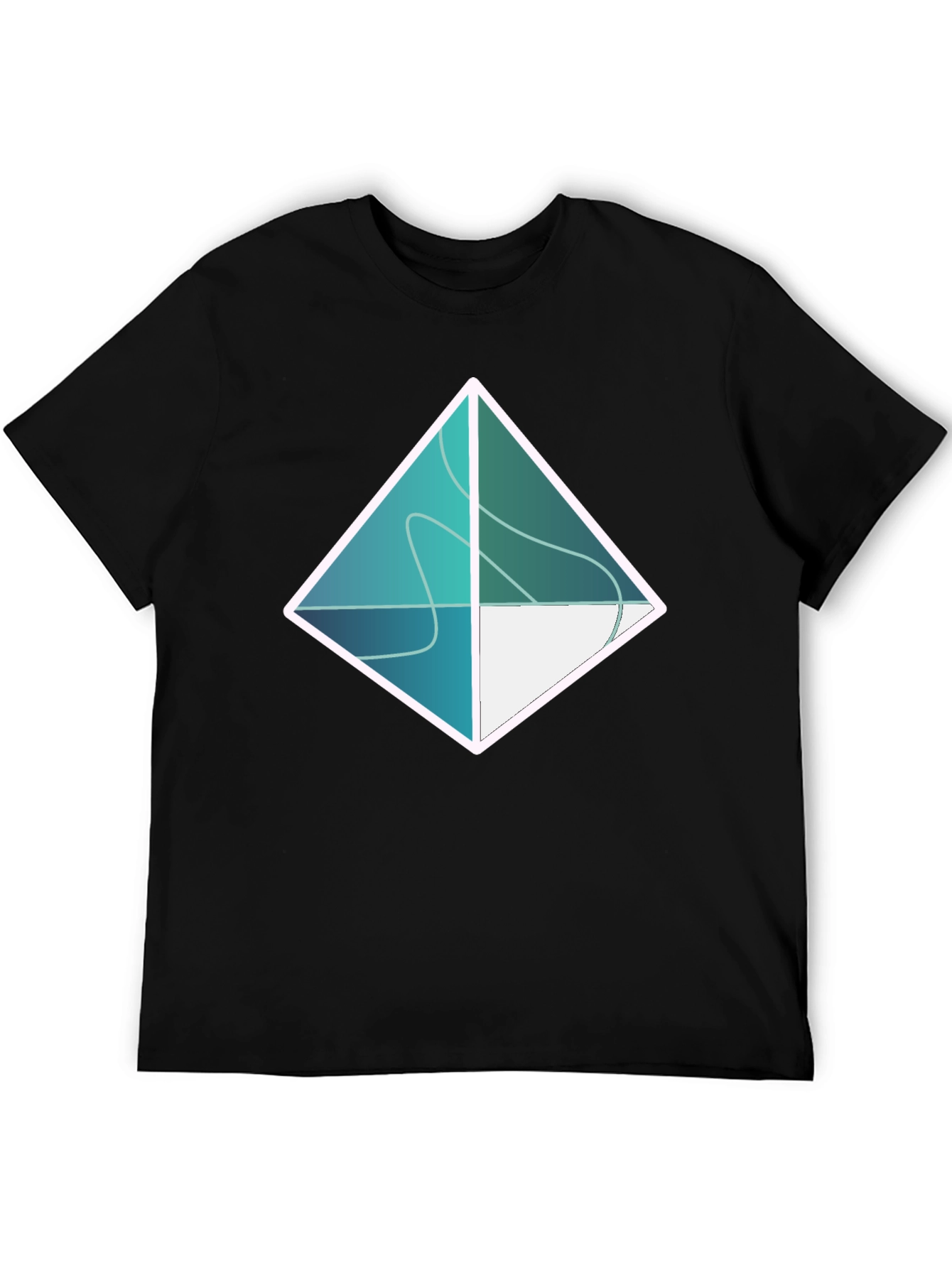Geometric Diamond Tee - Modern Minimalist Design