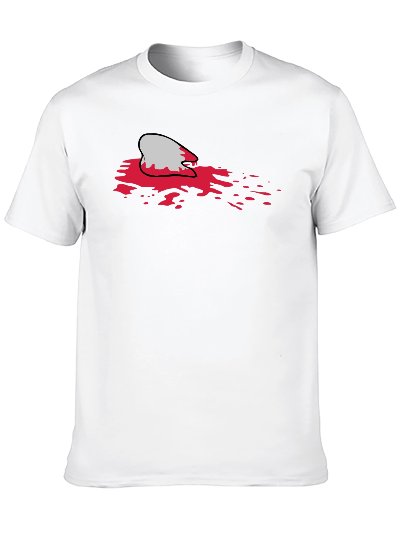 Bloody Shark Bite Black T-Shirt - Unique Graphic Tee