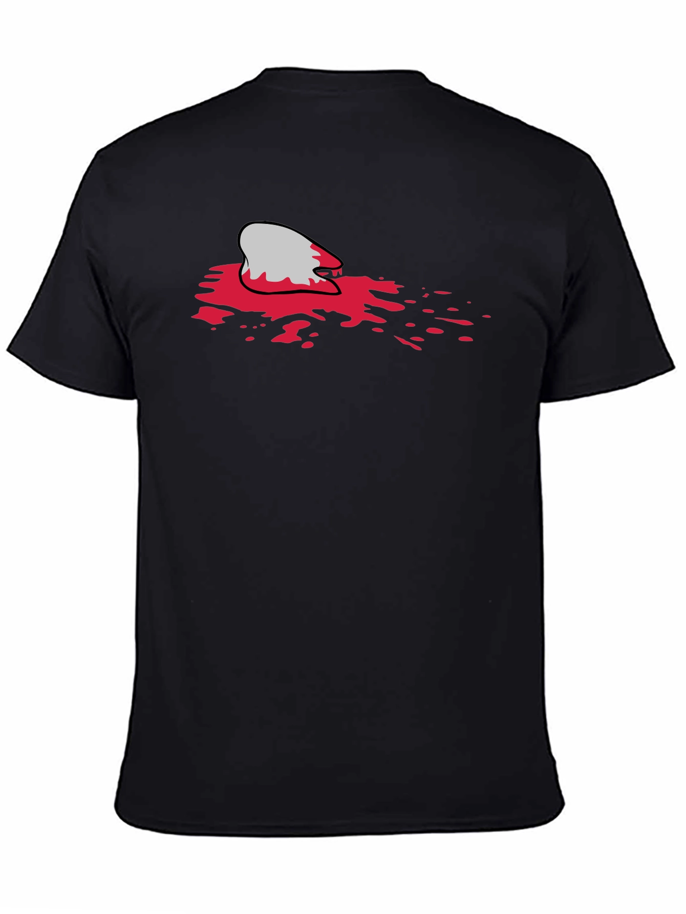Bloody Shark Bite Black T-Shirt - Unique Graphic Tee