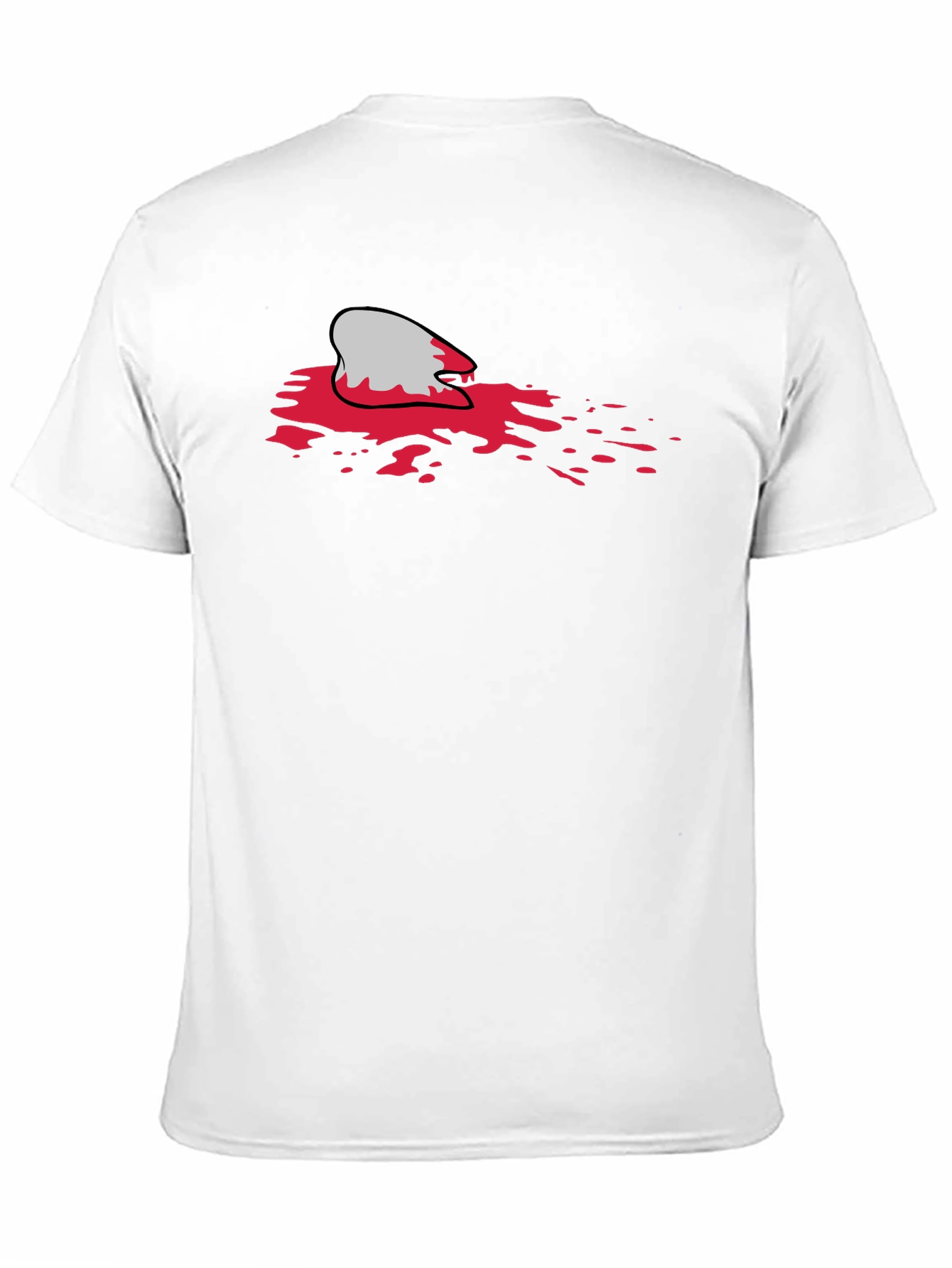 Bloody Shark Bite Black T-Shirt - Unique Graphic Tee