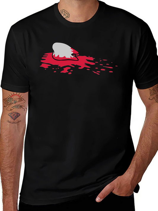 Bloody Shark Bite Black T-Shirt - Unique Graphic Tee