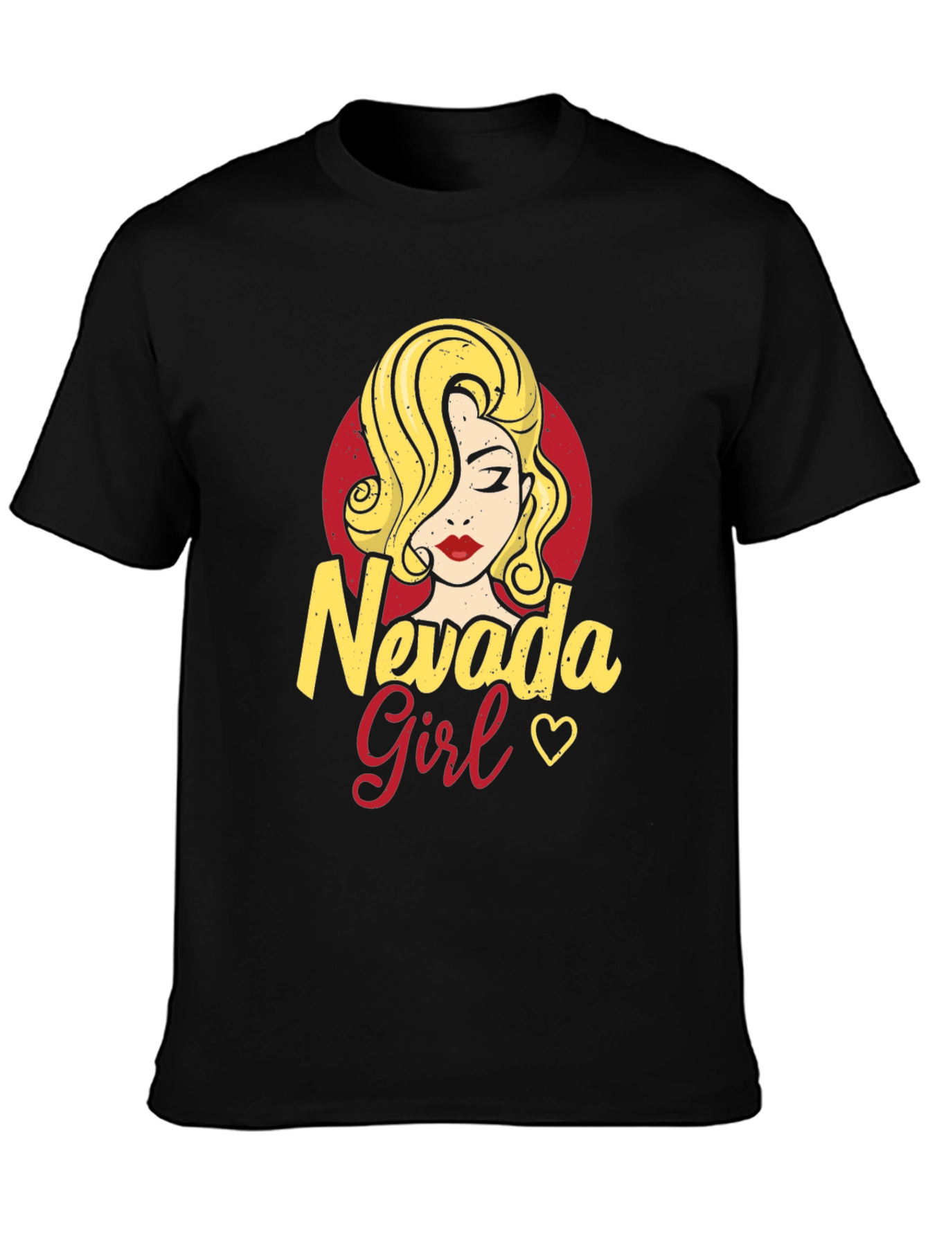 Nevada Girl Graphic Tee - Black Unisex T-Shirt