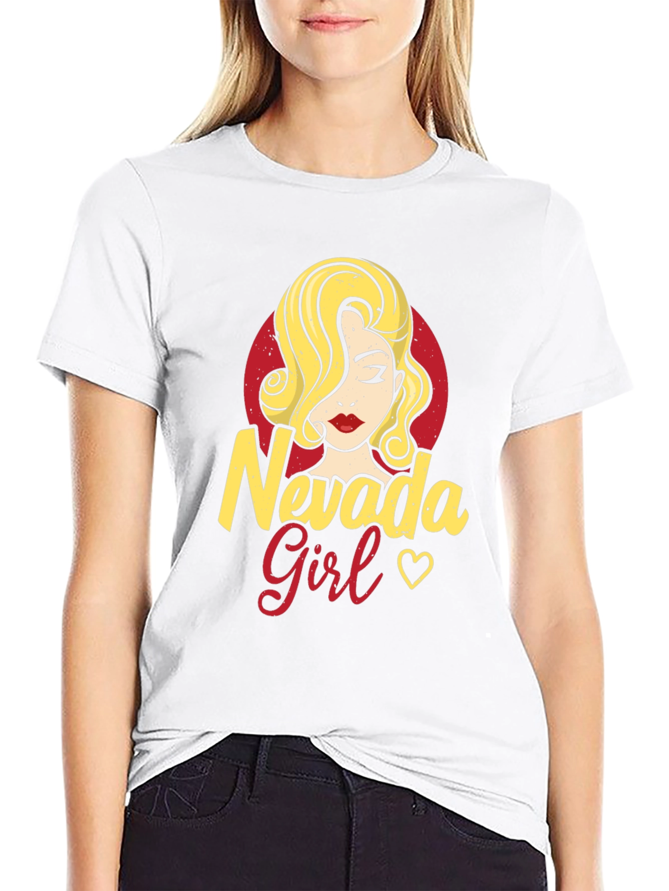 Nevada Girl Graphic Tee - Black Unisex T-Shirt