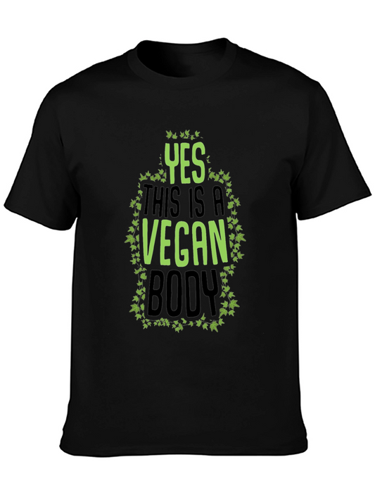 Yes This Is A Vegan Body Black T-Shirt