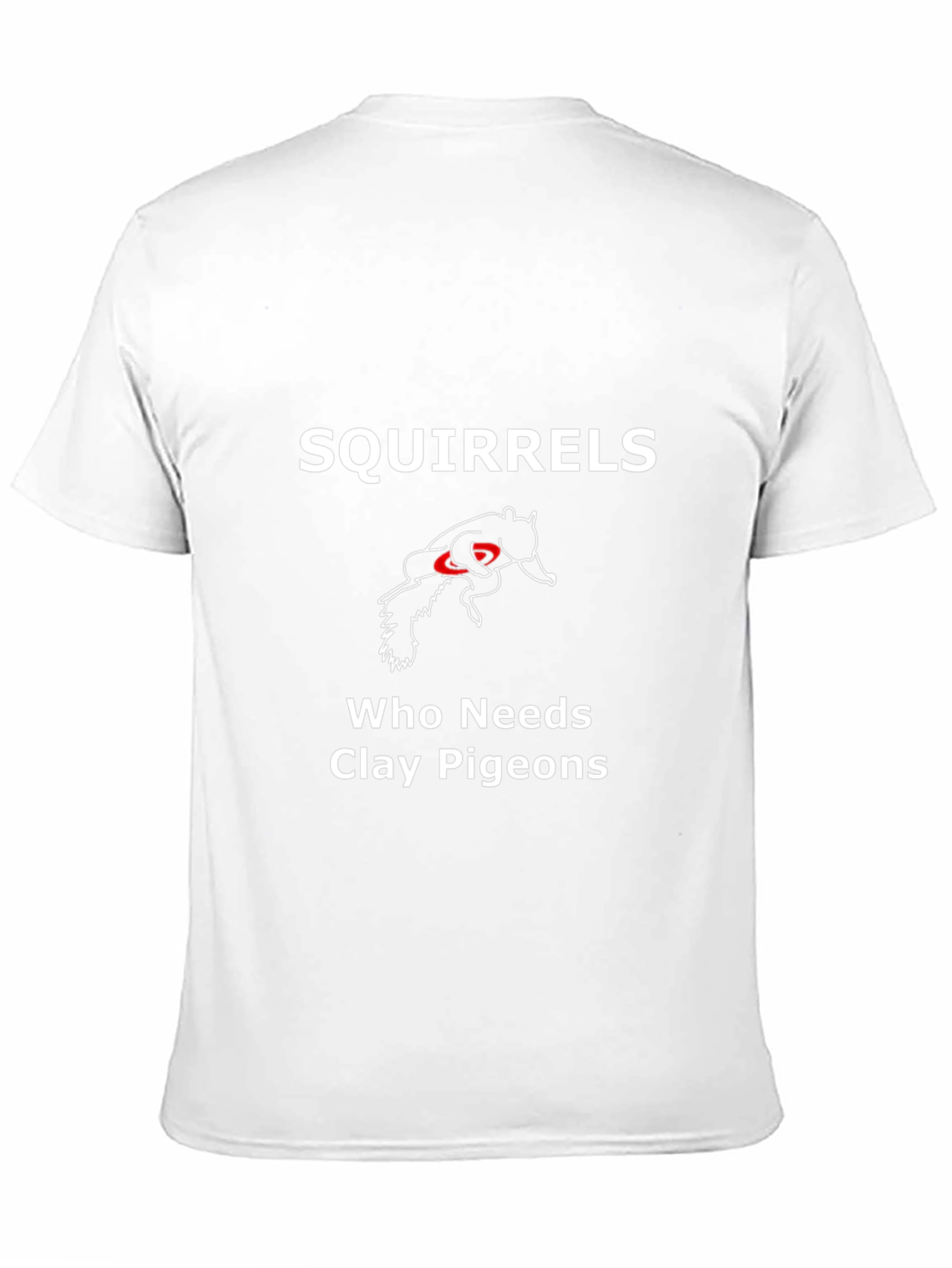 Squirrels Who Needs Clay Pigeons Black Graphic Tee