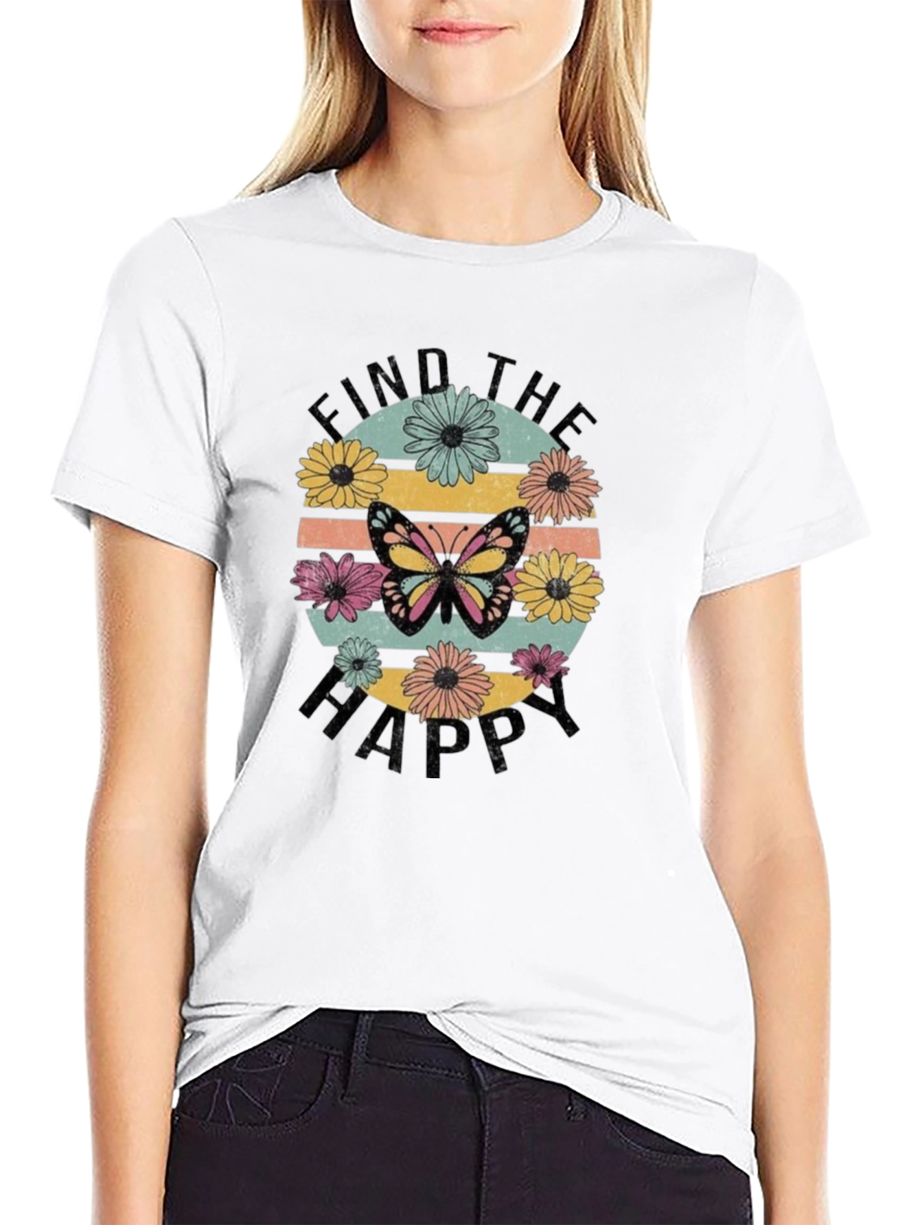 Find the Happy Butterfly Graphic Tee