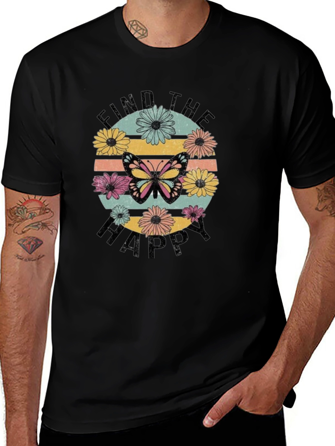 Find the Happy Butterfly Graphic Tee