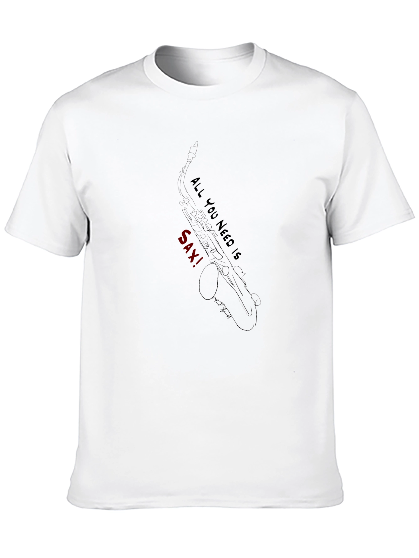 All You Need is Sax! - Black Graphic Tee