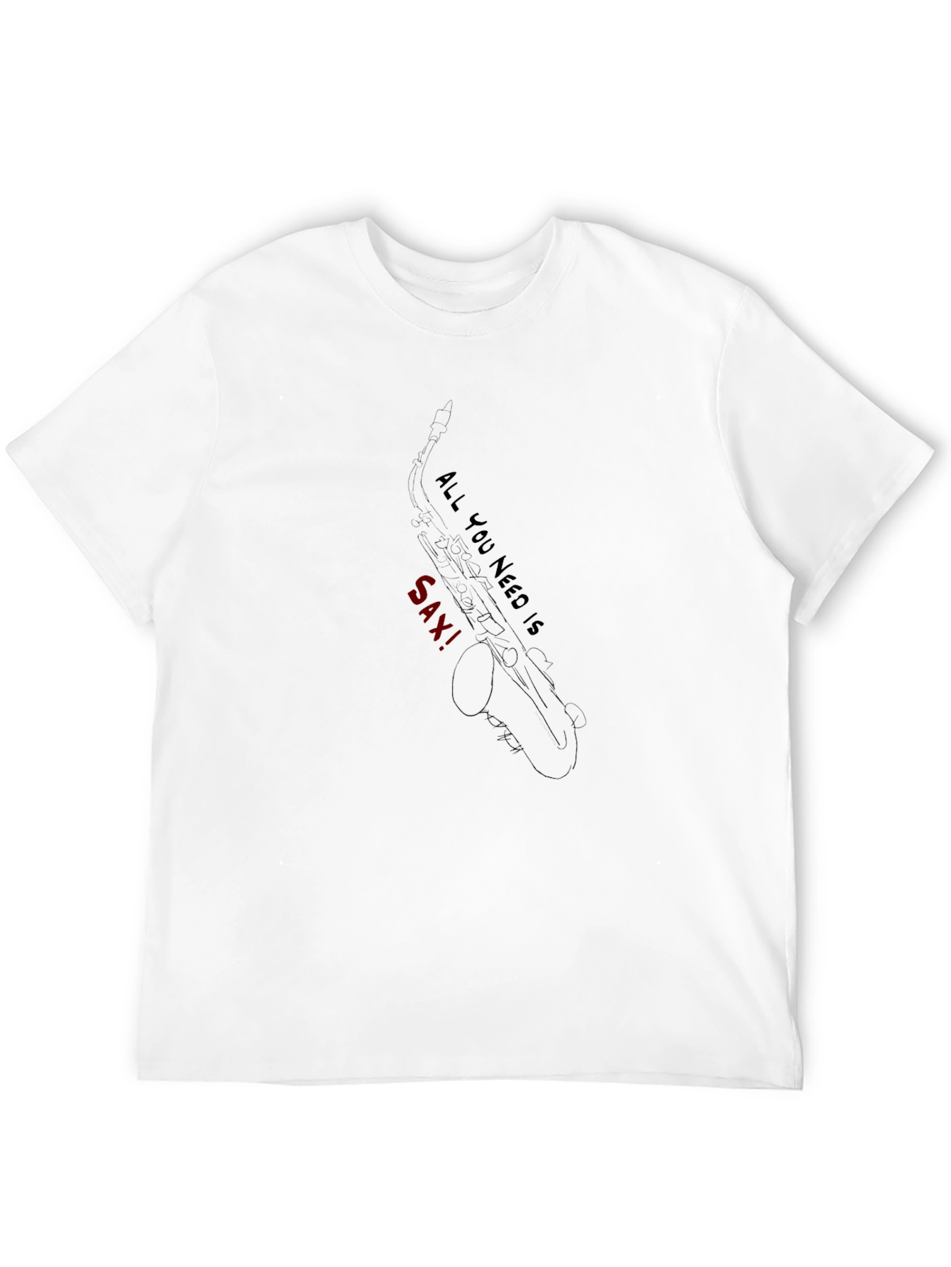 All You Need is Sax! - Black Graphic Tee