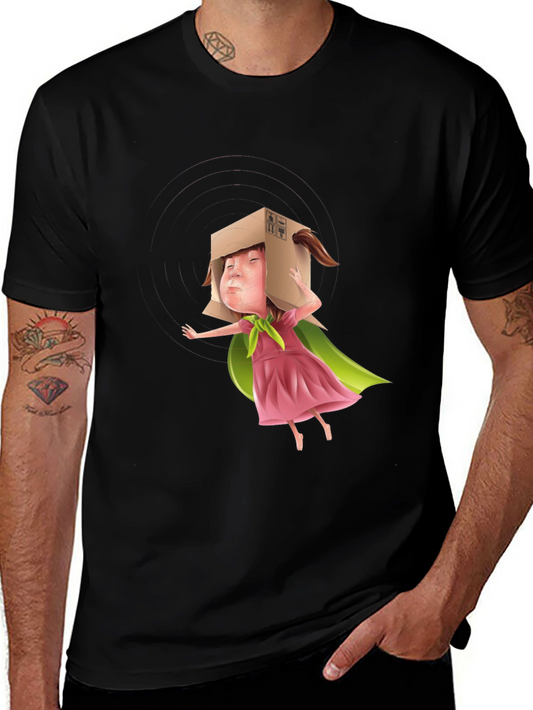 Box Head Kid Graphic Tee - Black T-Shirt