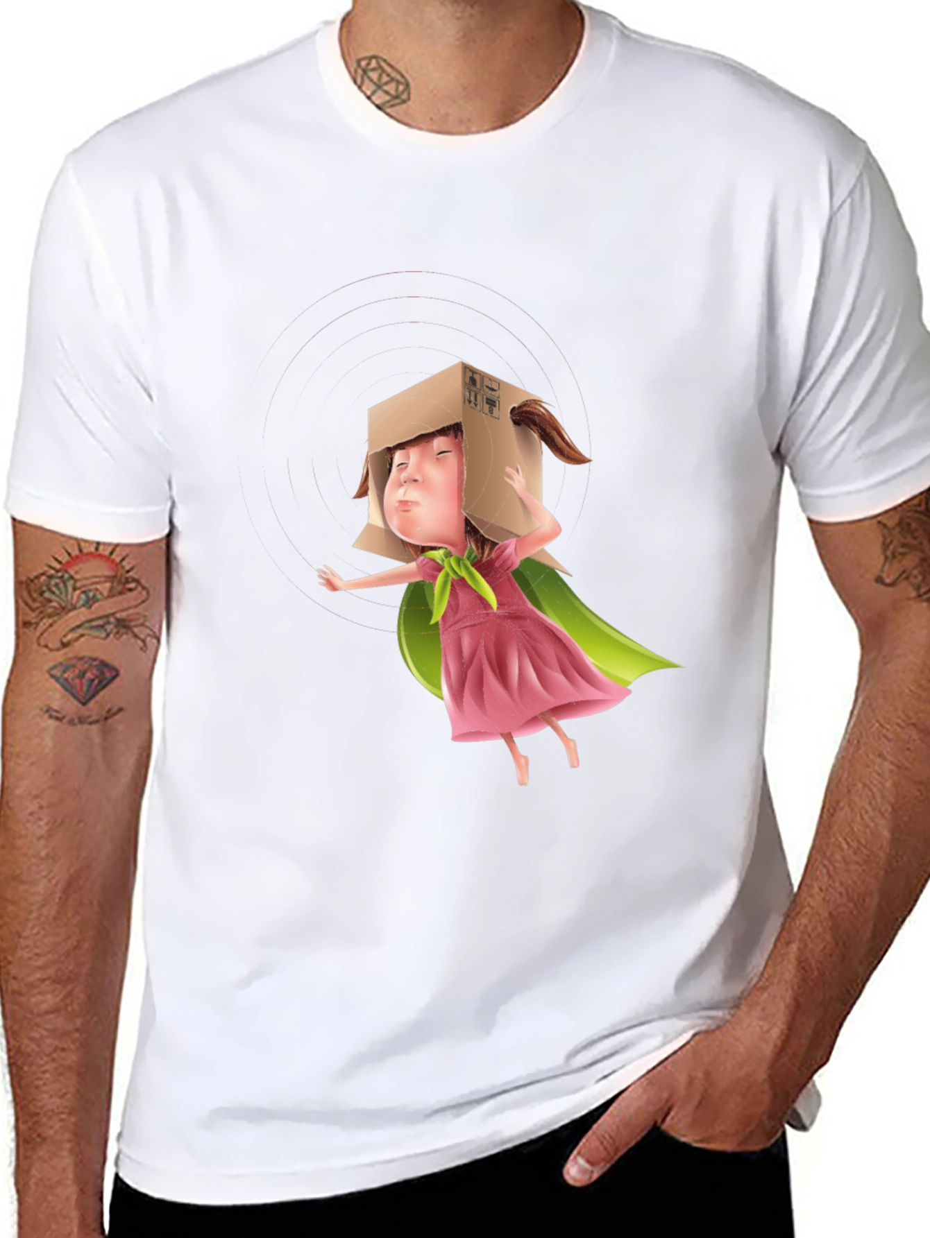 Box Head Kid Graphic Tee - Black T-Shirt