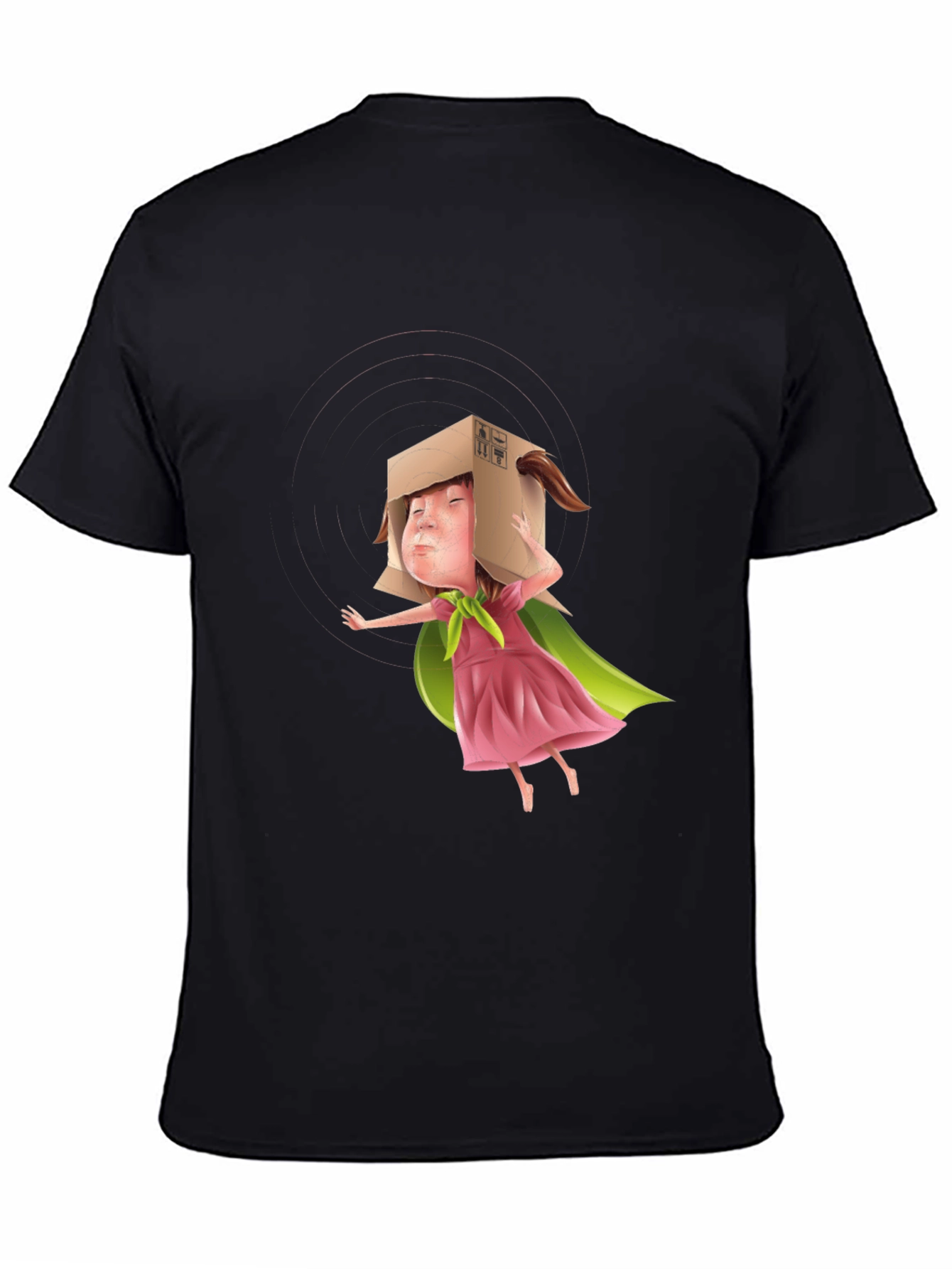 Box Head Kid Graphic Tee - Black T-Shirt
