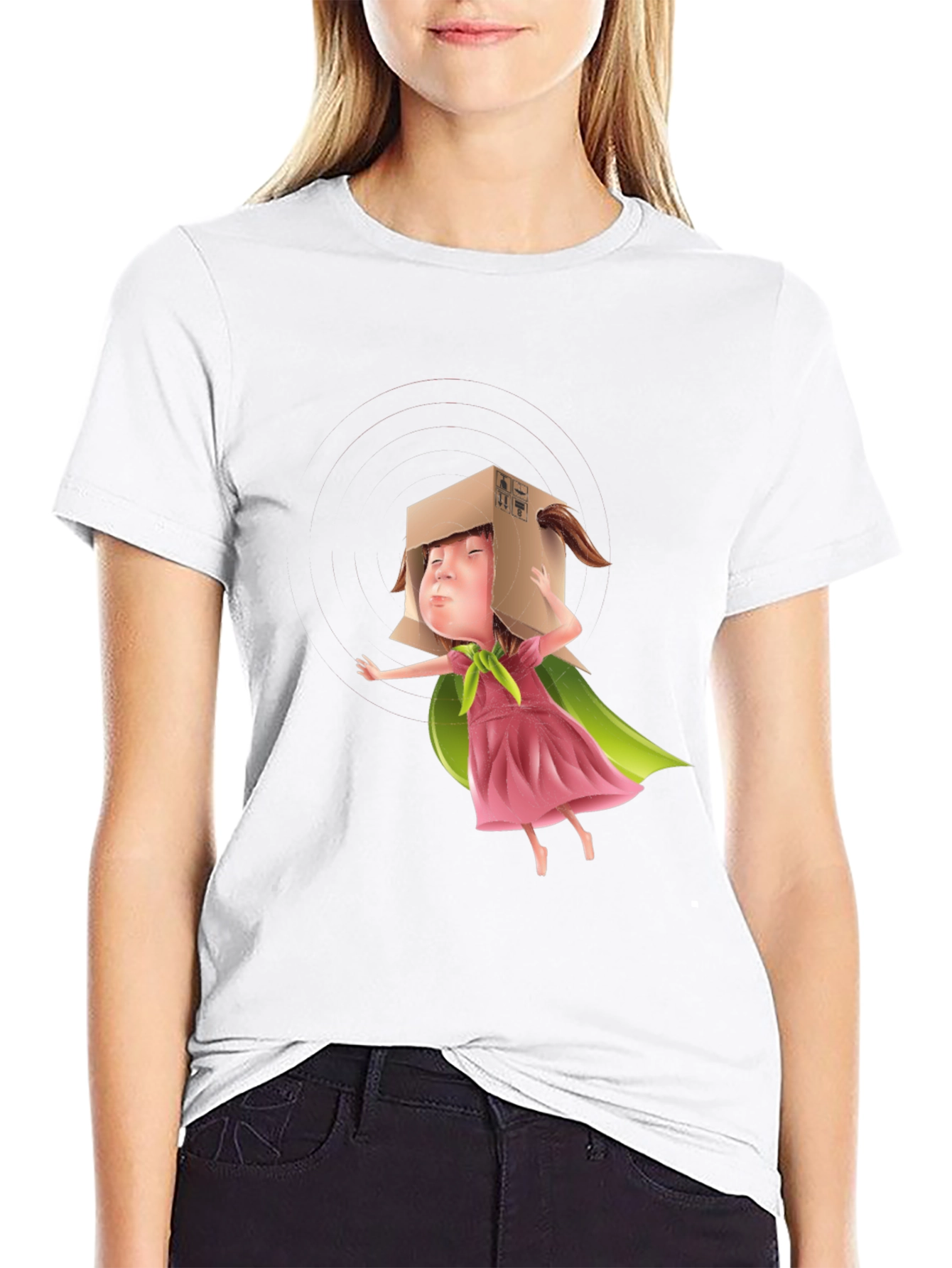 Box Head Kid Graphic Tee - Black T-Shirt