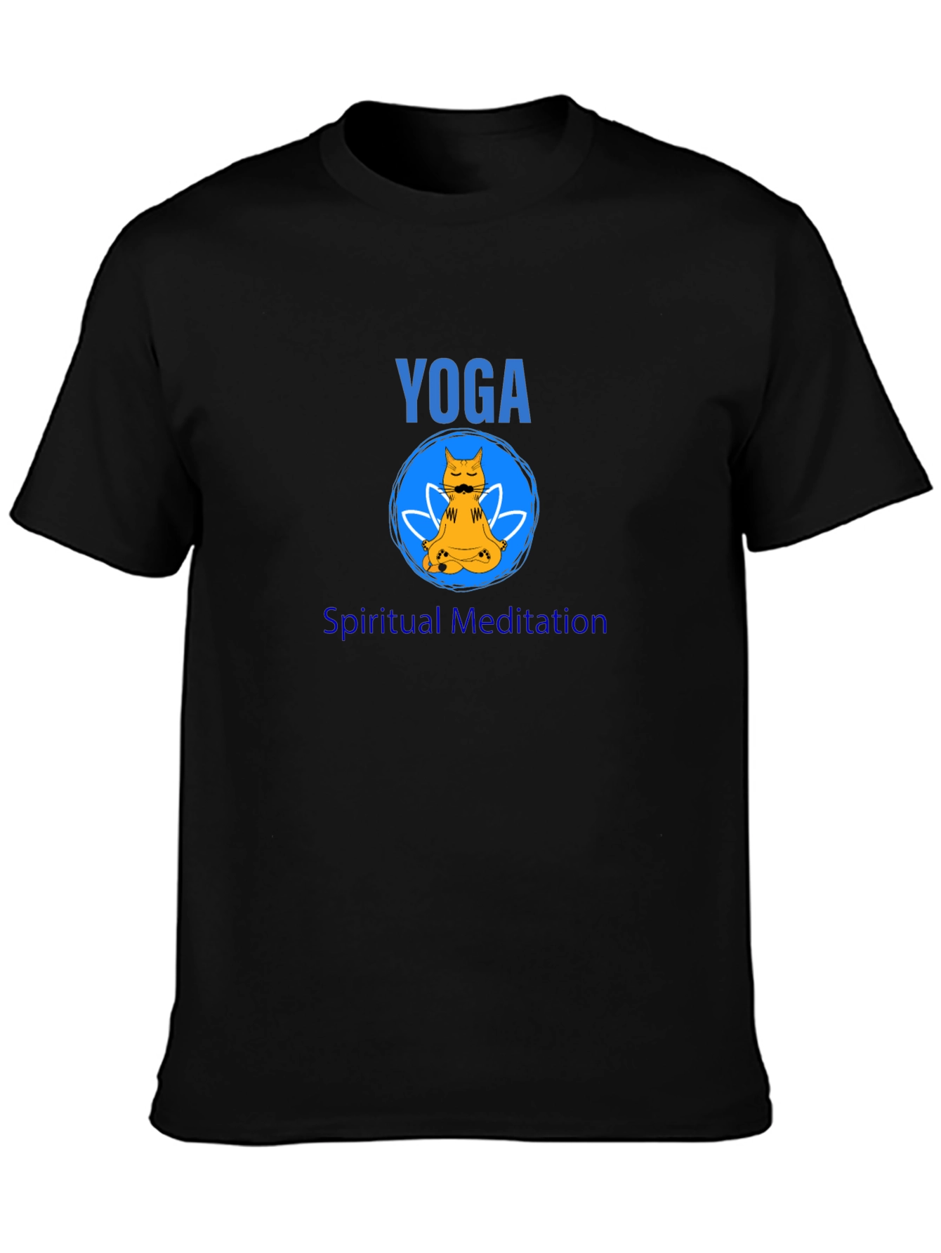 Yoga Meditation Cat Graphic Tee
