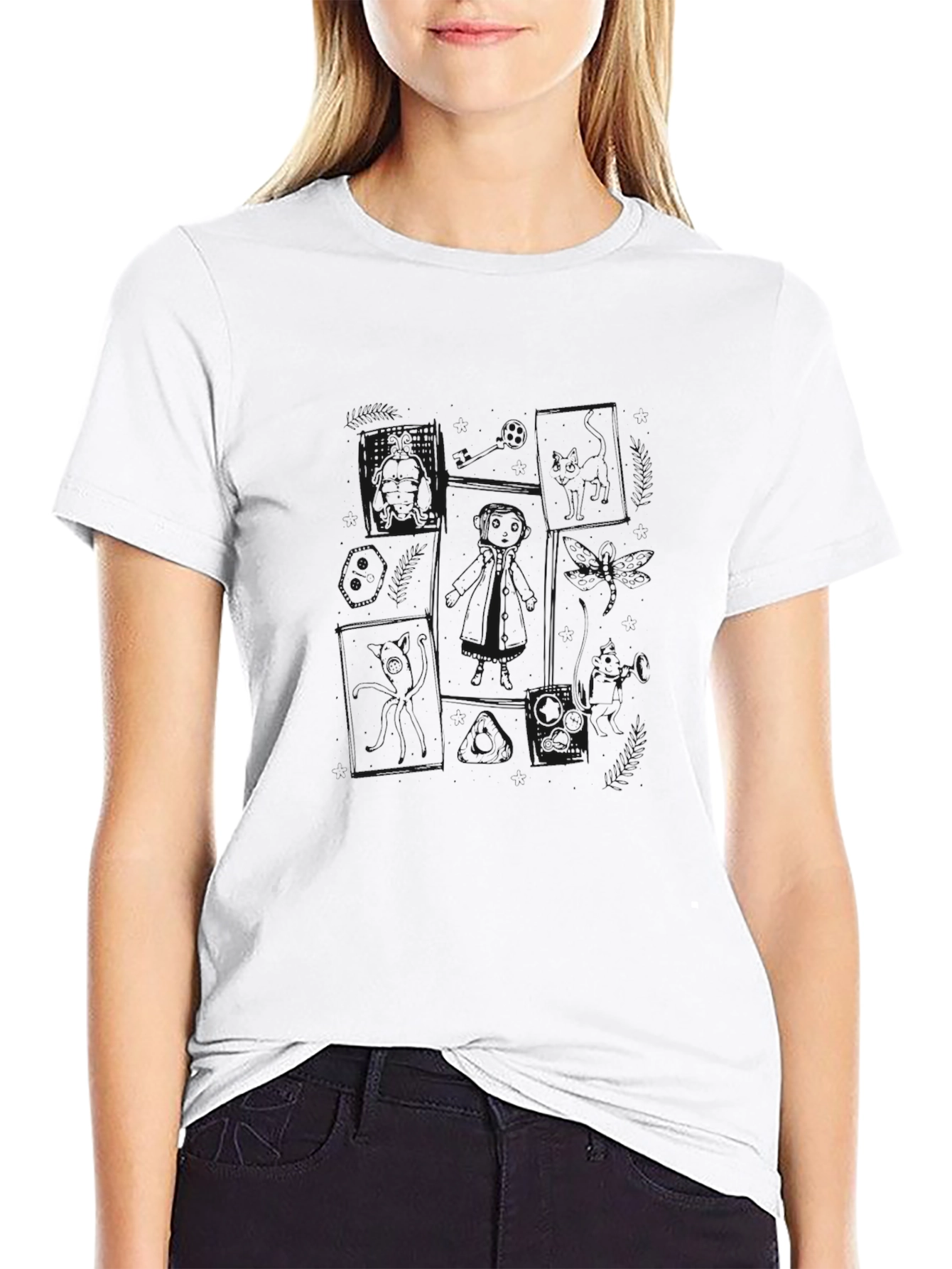Mens Black Crew Neck T-Shirt - Casual Comfort