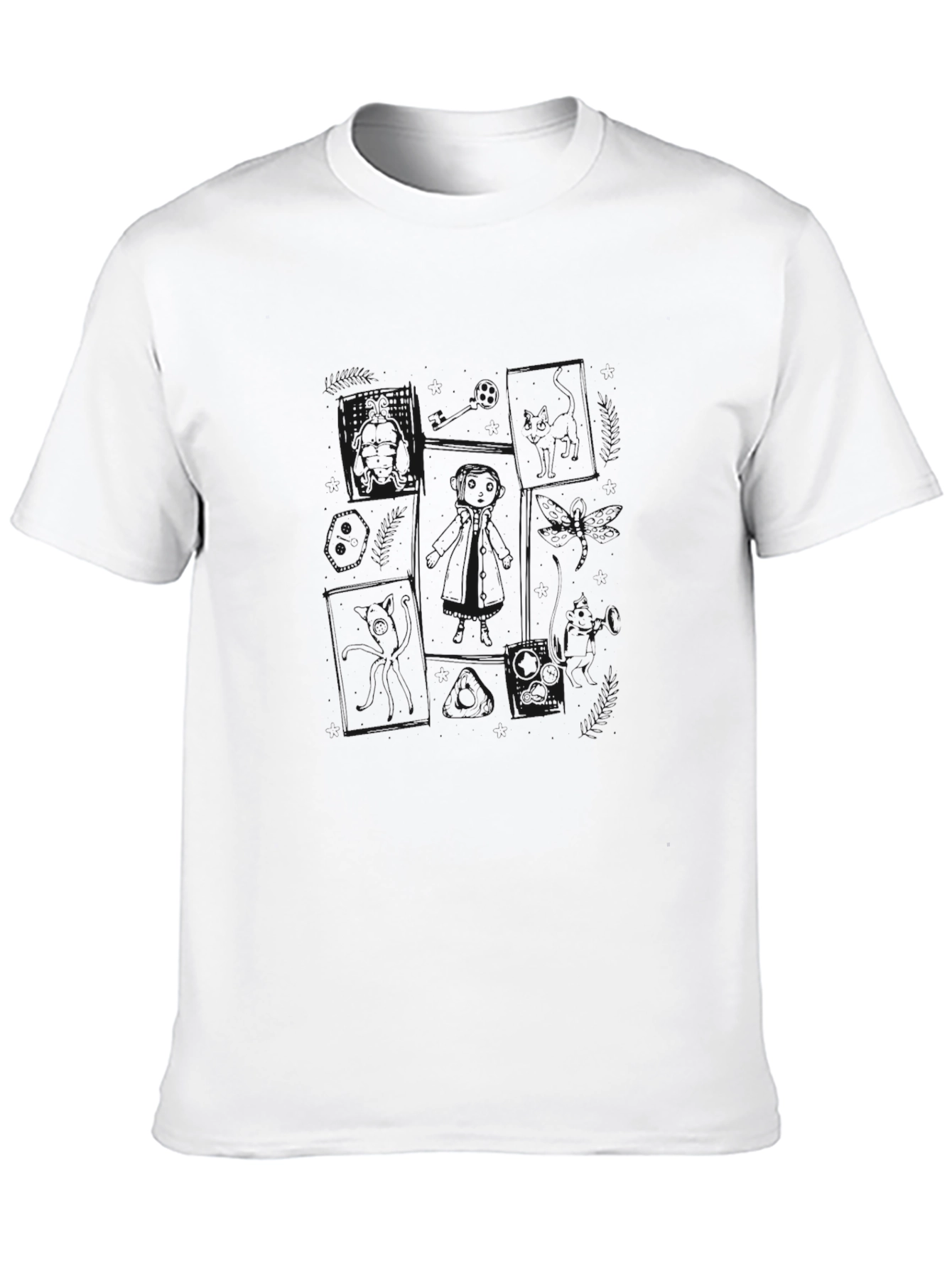 Mens Black Crew Neck T-Shirt - Casual Comfort