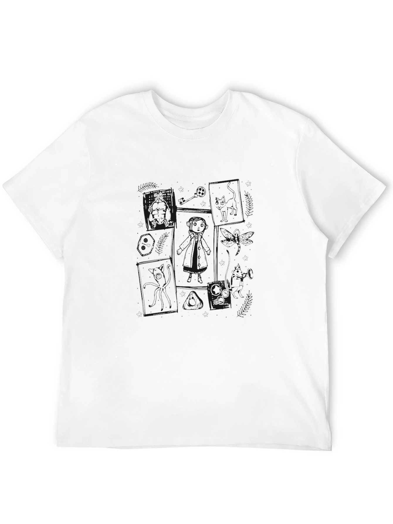 Mens Black Crew Neck T-Shirt - Casual Comfort