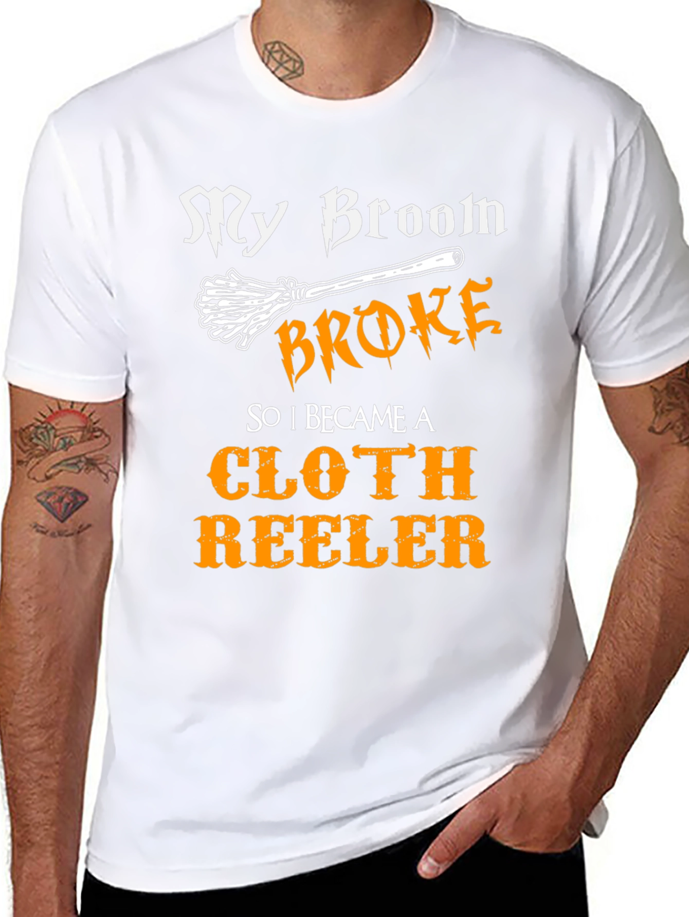 My Broom Broke Cloth Reeler T-Shirt