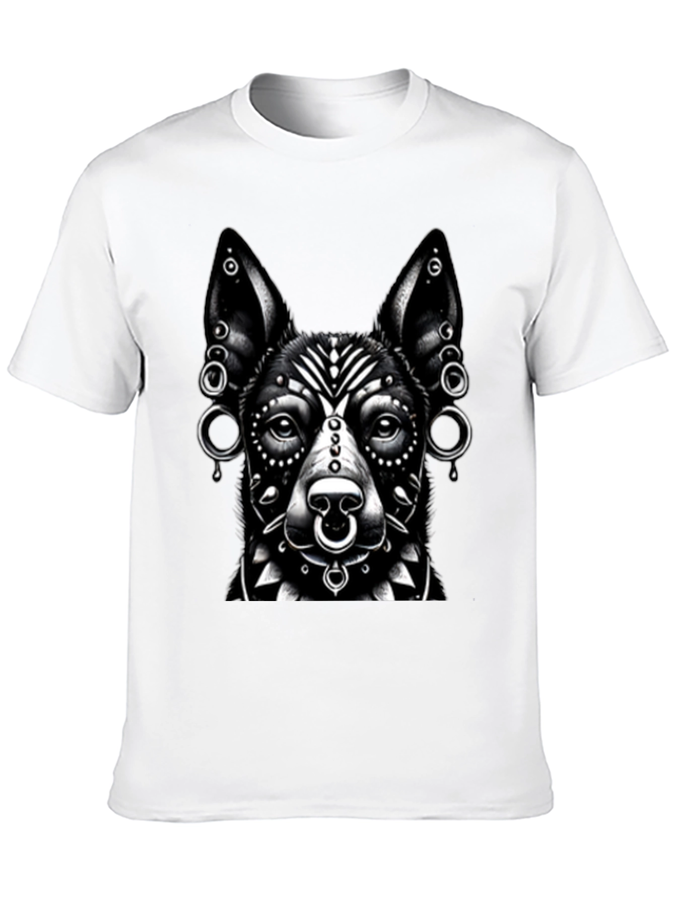 Dog Graphic T-Shirt - Black - Unisex