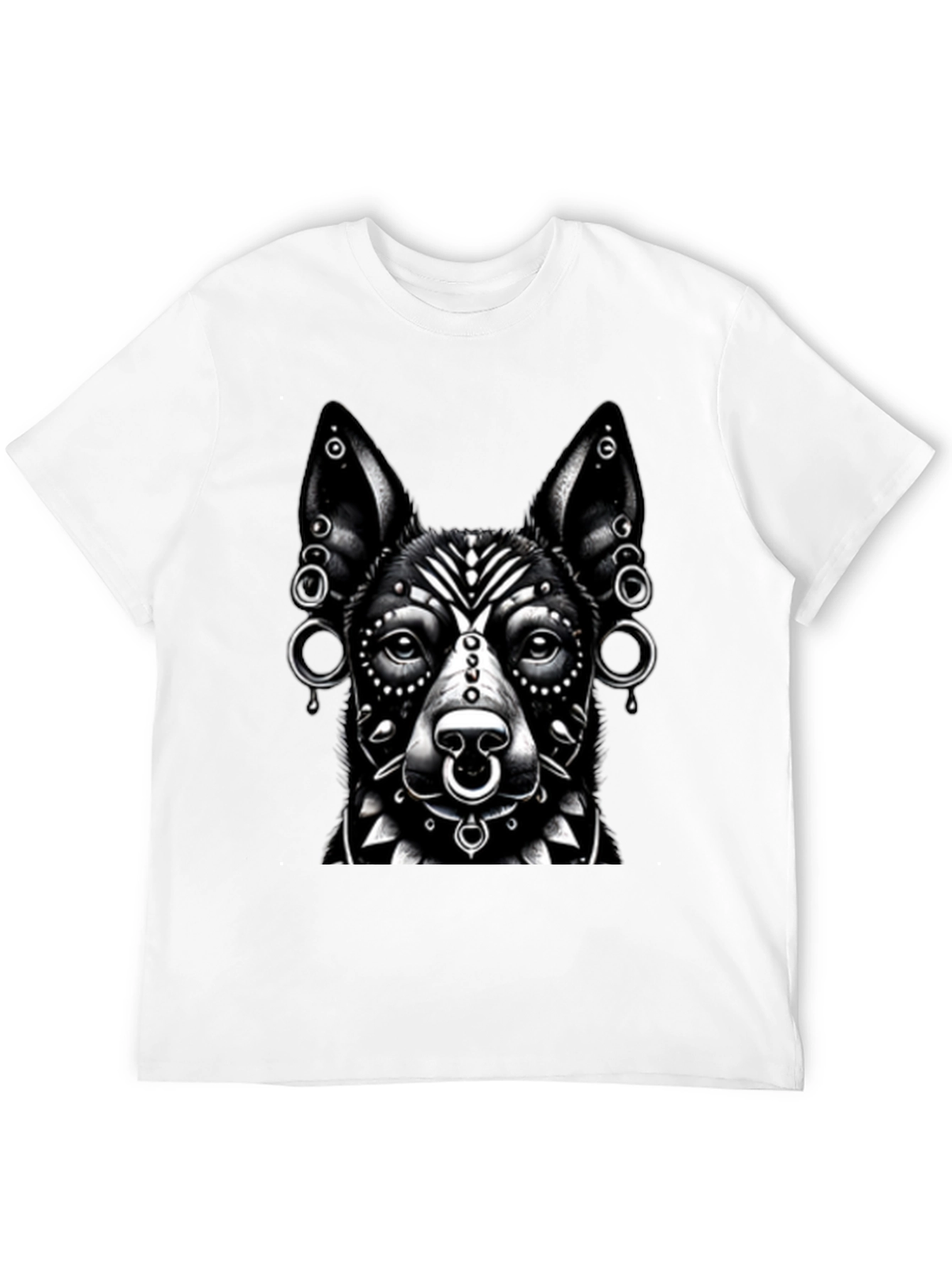 Dog Graphic T-Shirt - Black - Unisex
