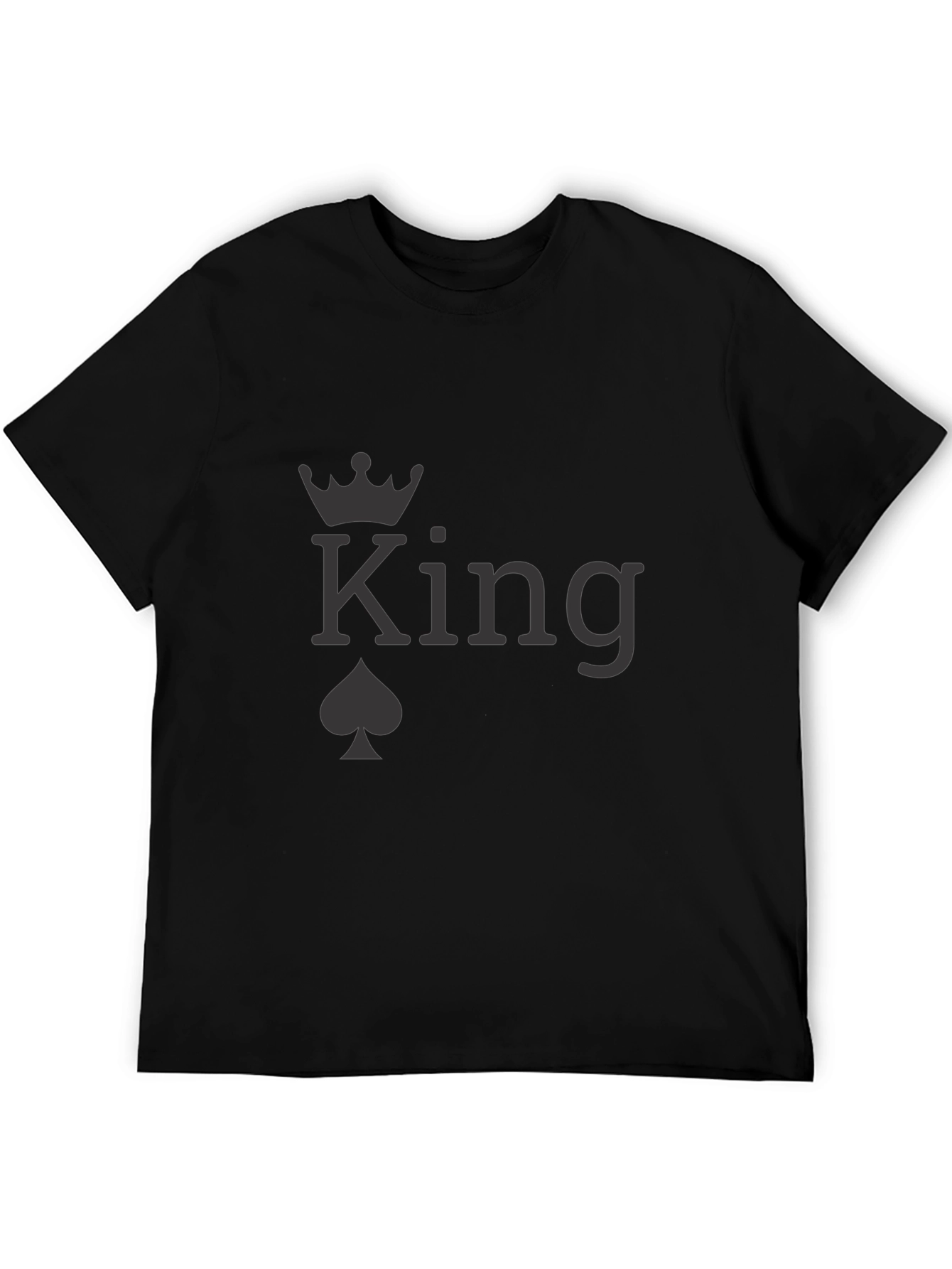 King of Spades Graphic Black T-Shirt