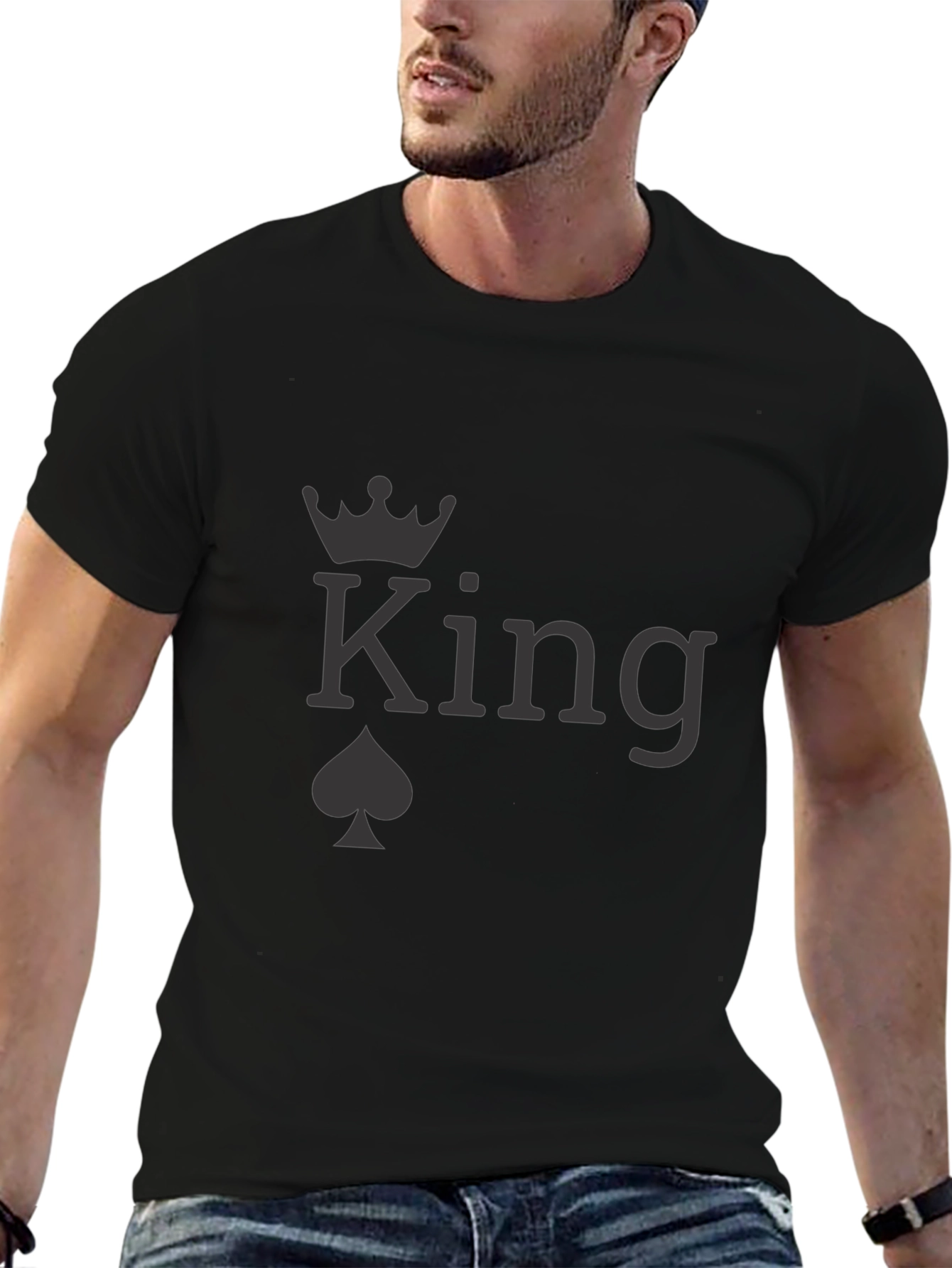 King of Spades Graphic Black T-Shirt