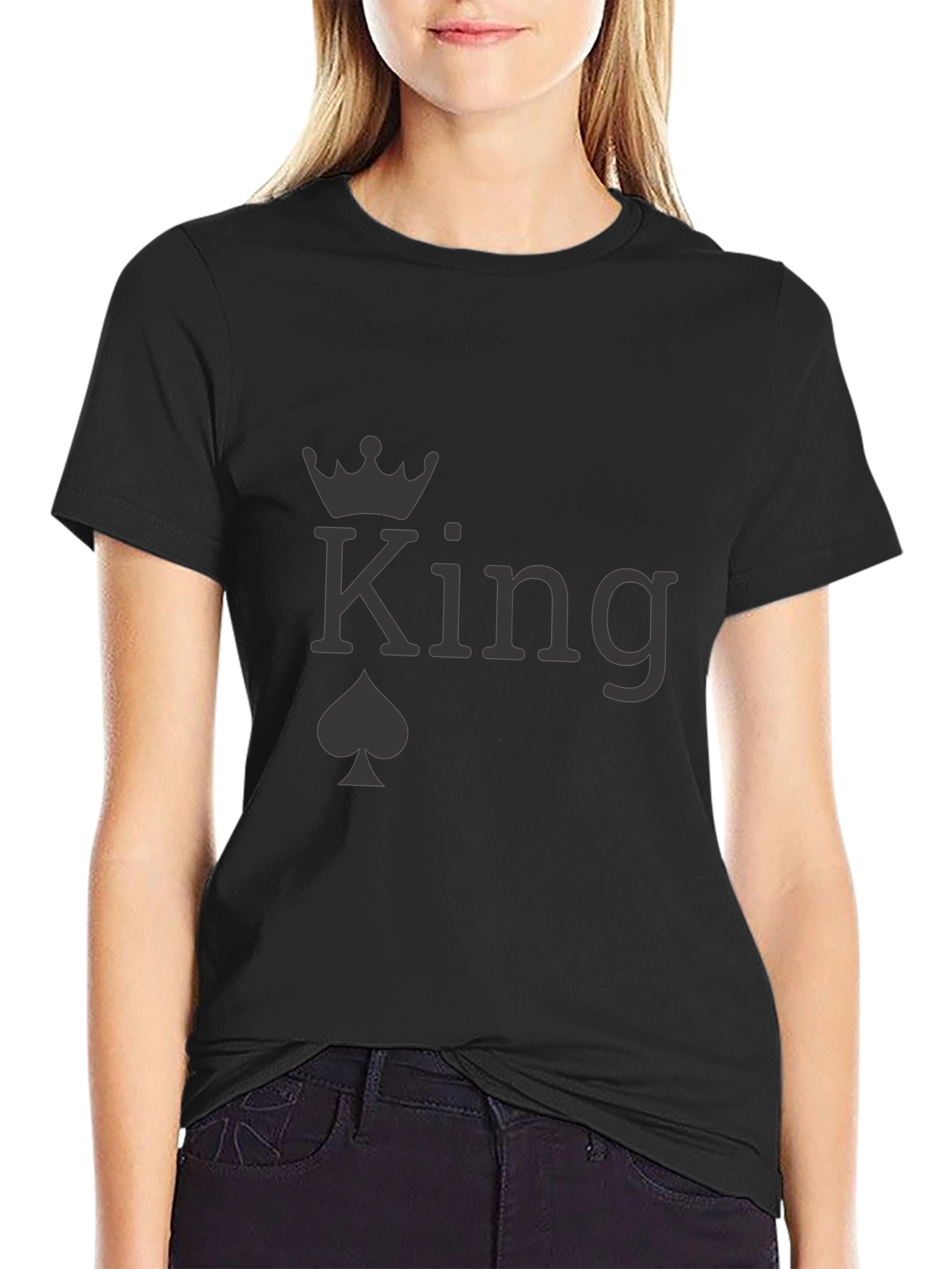 King of Spades Graphic Black T-Shirt