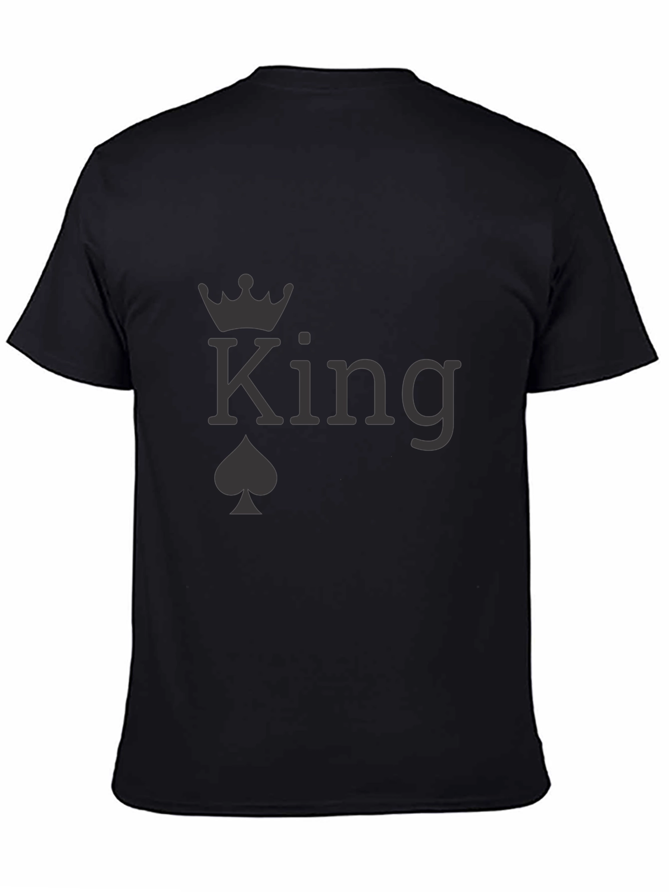 King of Spades Graphic Black T-Shirt