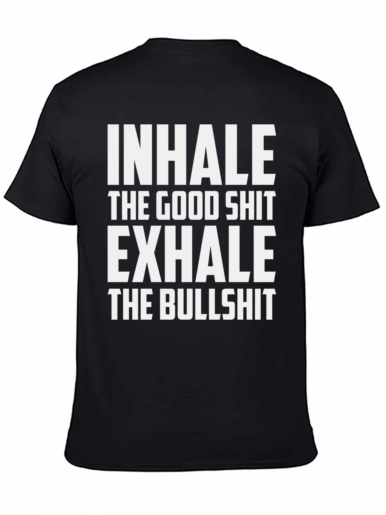 Inhale Exhale Graphic Tee - Mens Black T-Shirt