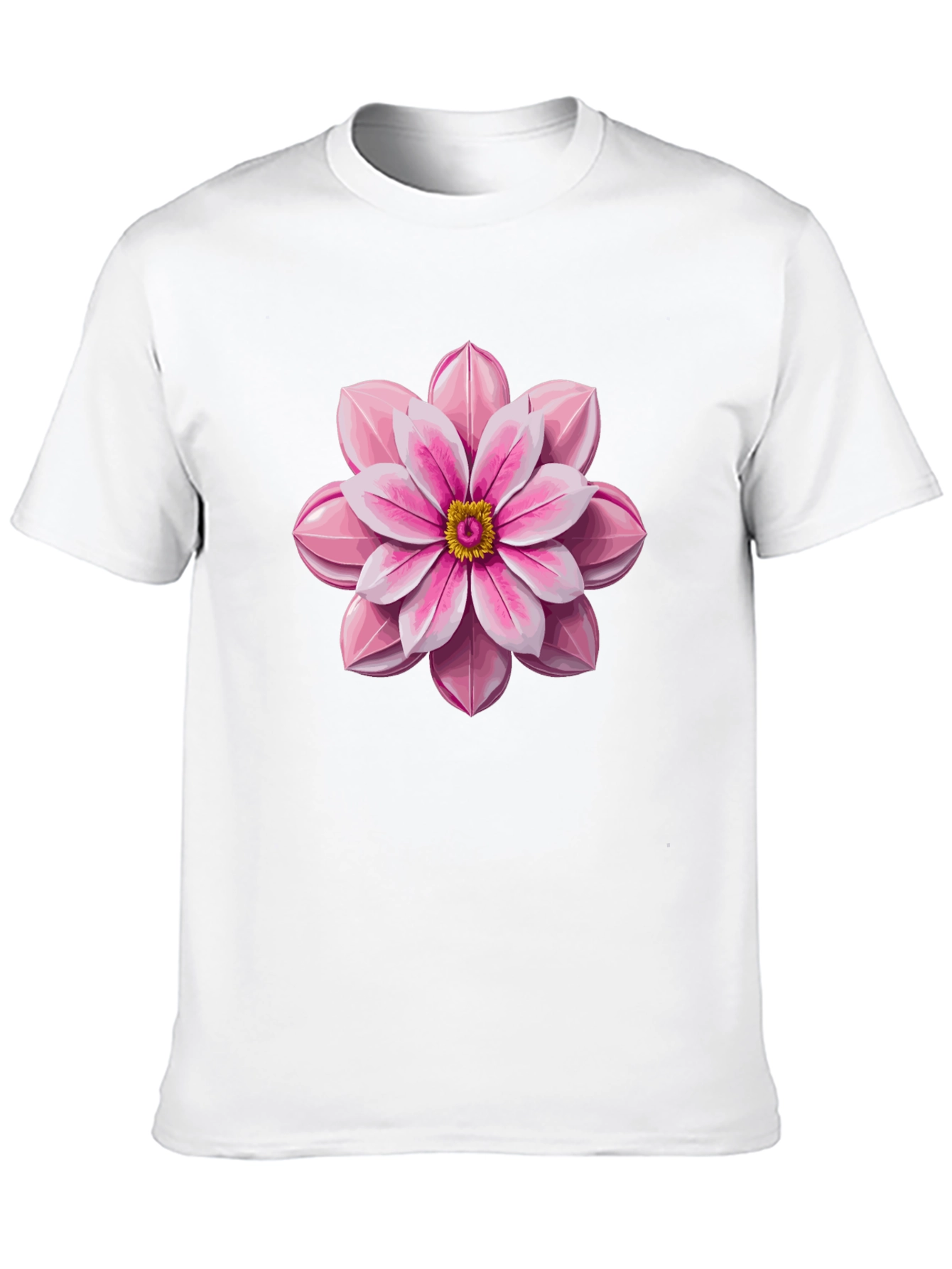 Floral Graphic Black T-Shirt for Men