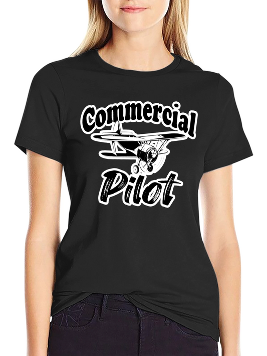 Commercial Pilot T-Shirt - Airplane Design