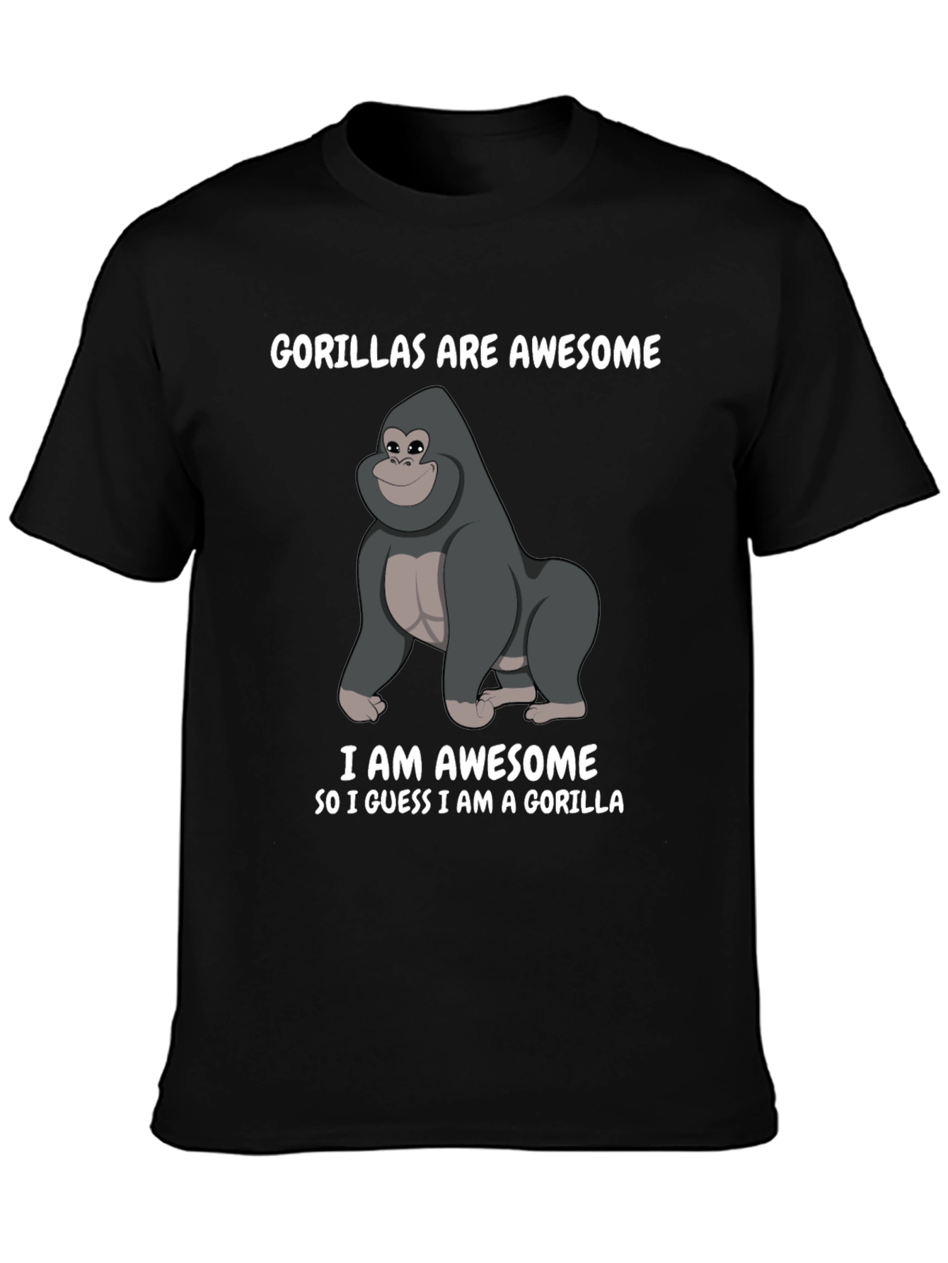 Gorilla Awesome Graphic T-Shirt