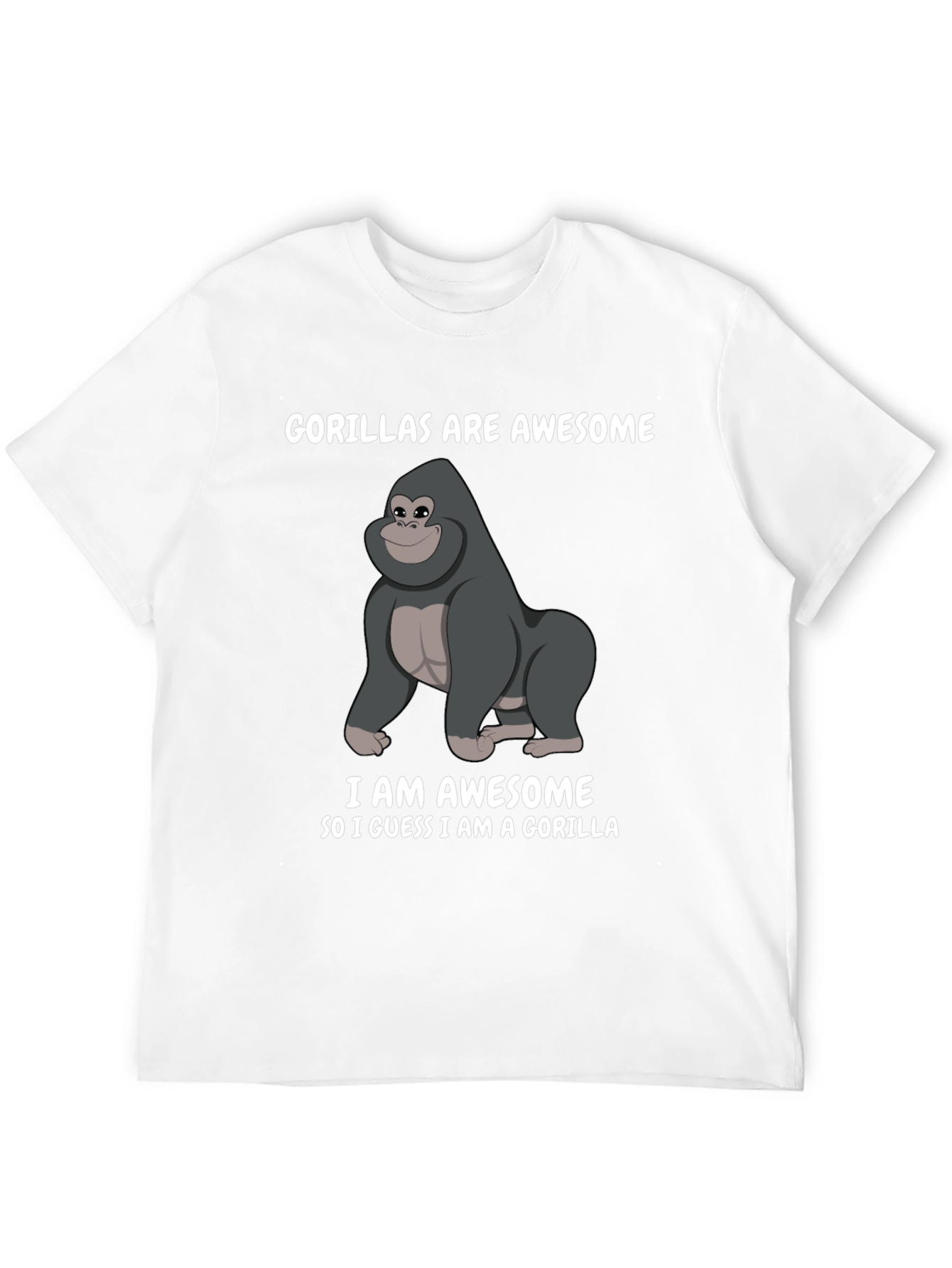 Gorilla Awesome Graphic T-Shirt