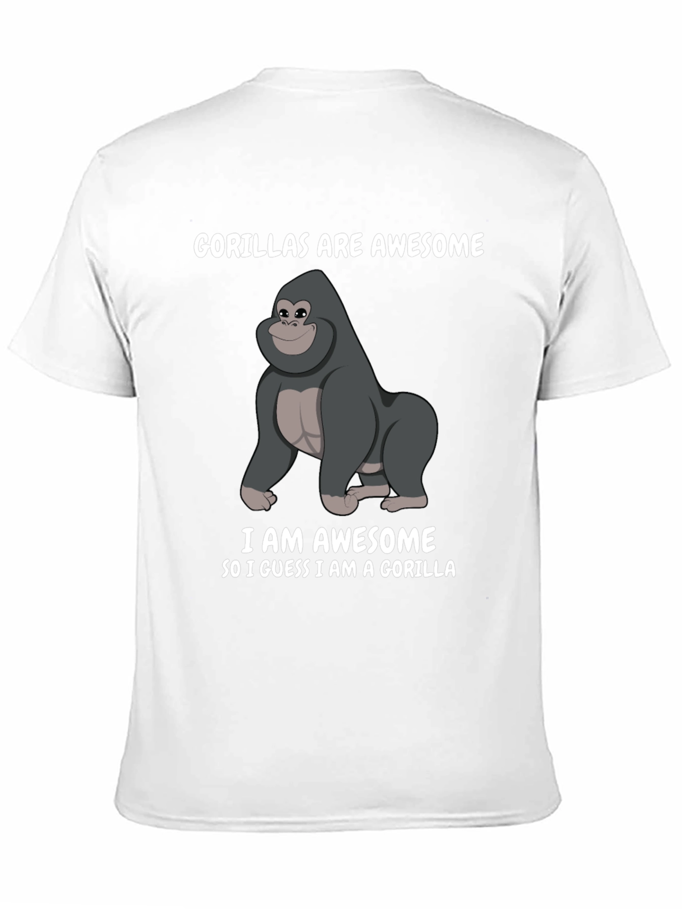 Gorilla Awesome Graphic T-Shirt
