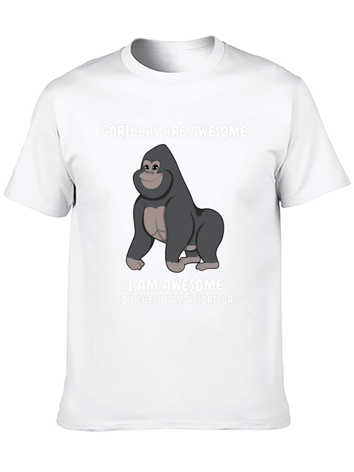 Gorilla Awesome Graphic T-Shirt