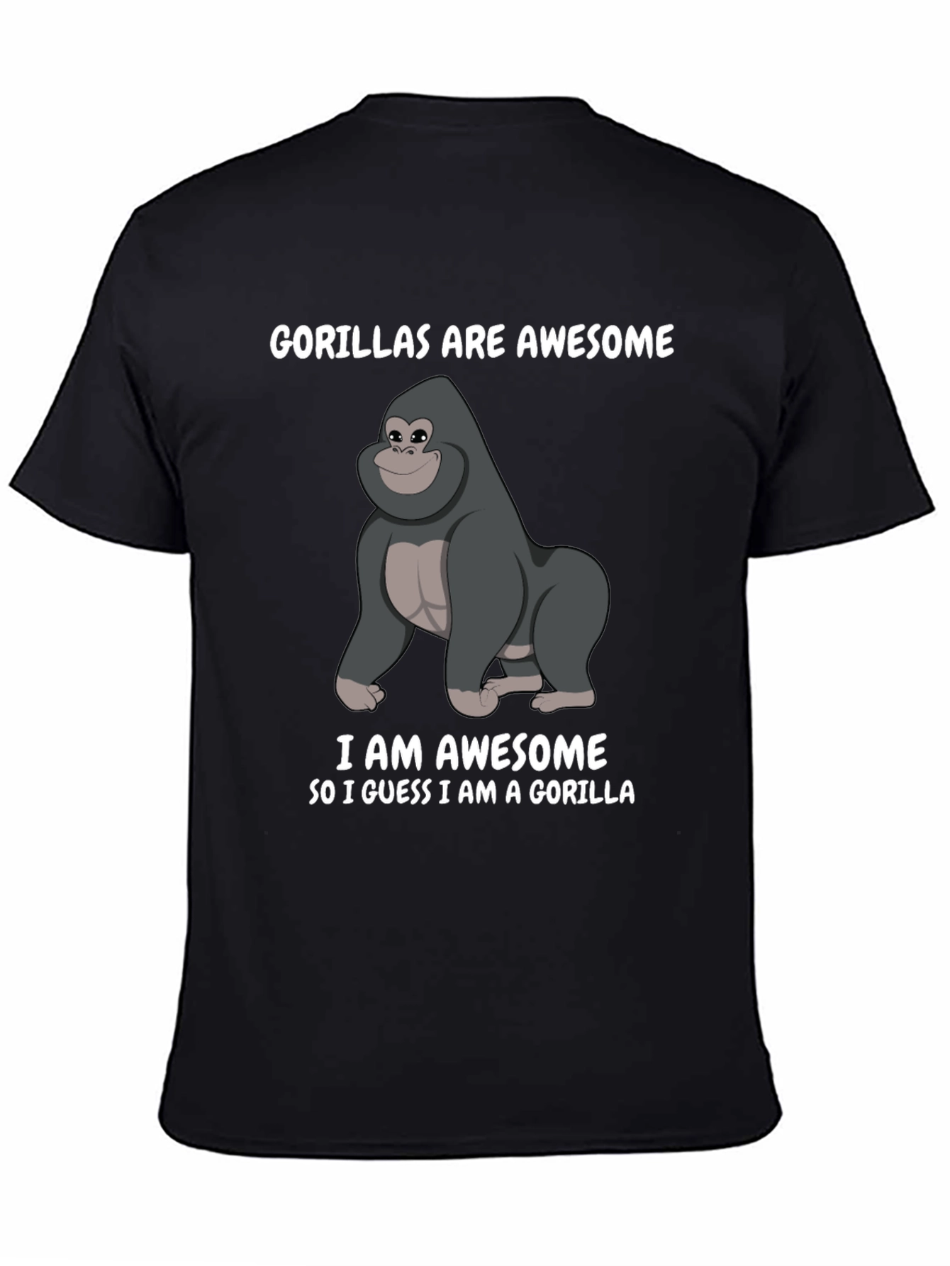 Gorilla Awesome Graphic T-Shirt