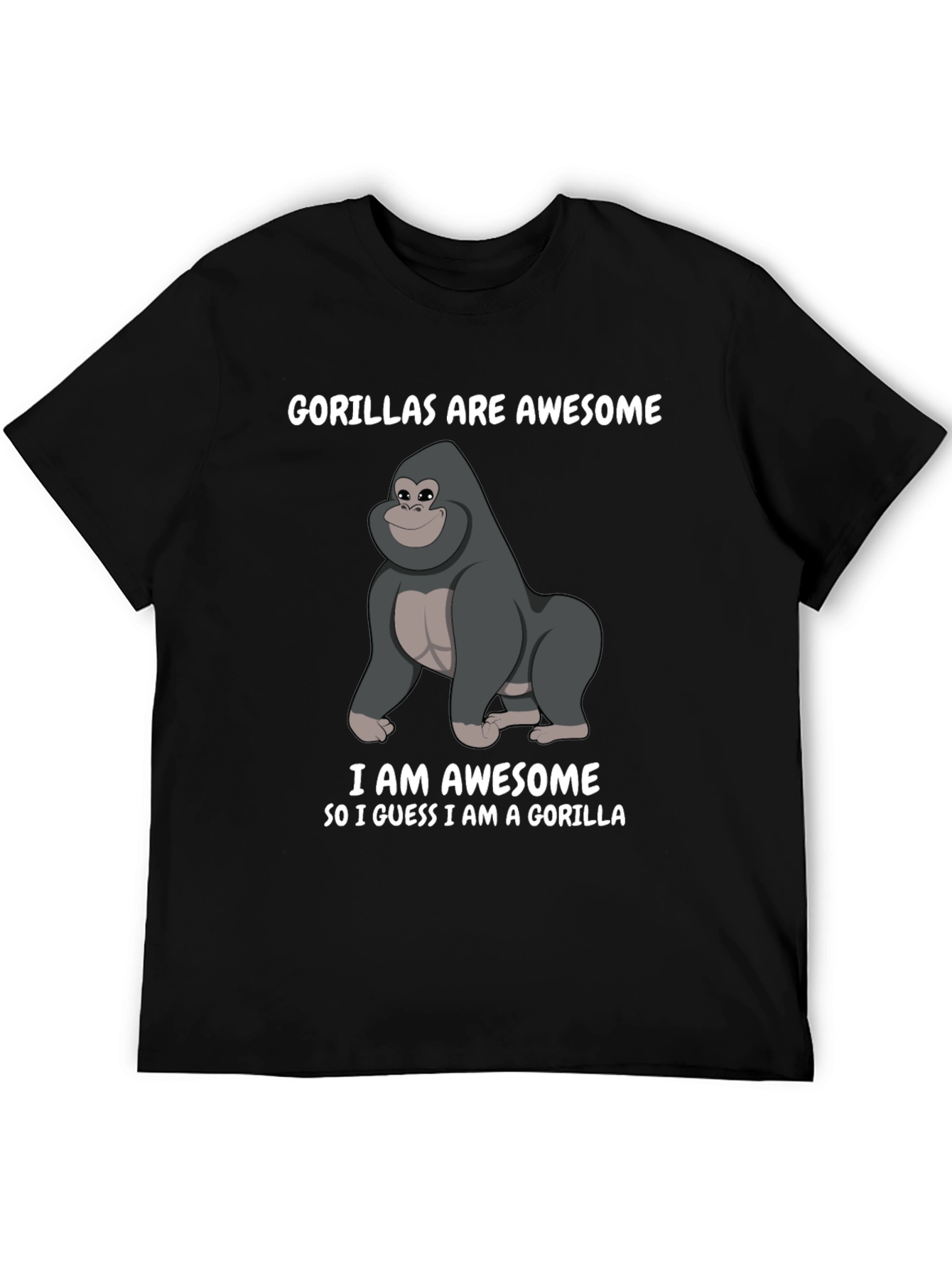 Gorilla Awesome Graphic T-Shirt